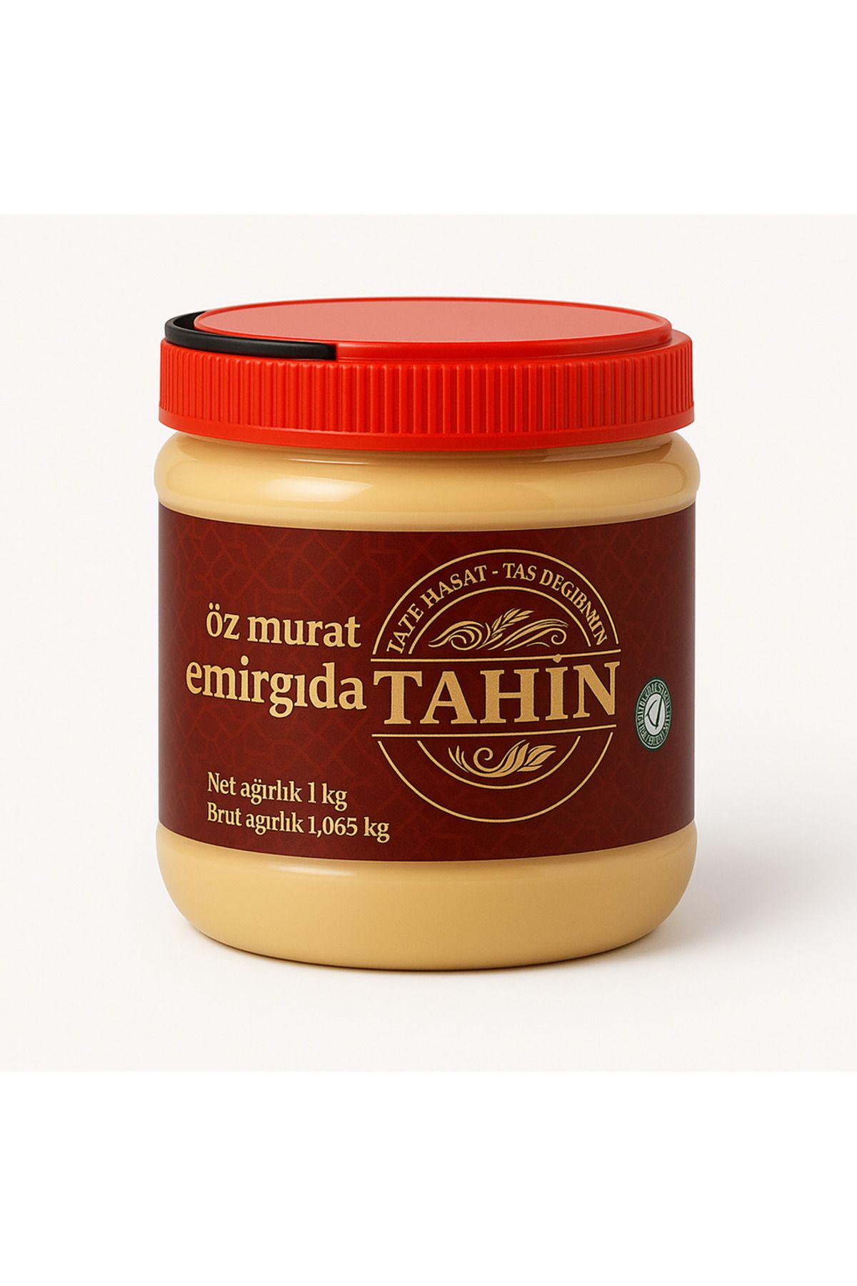 ÖZ MURAT EMİR GIDA Tahin 1 Kg – %100 Susam, Katkısız, Glütensiz, Yüksek Proteinli