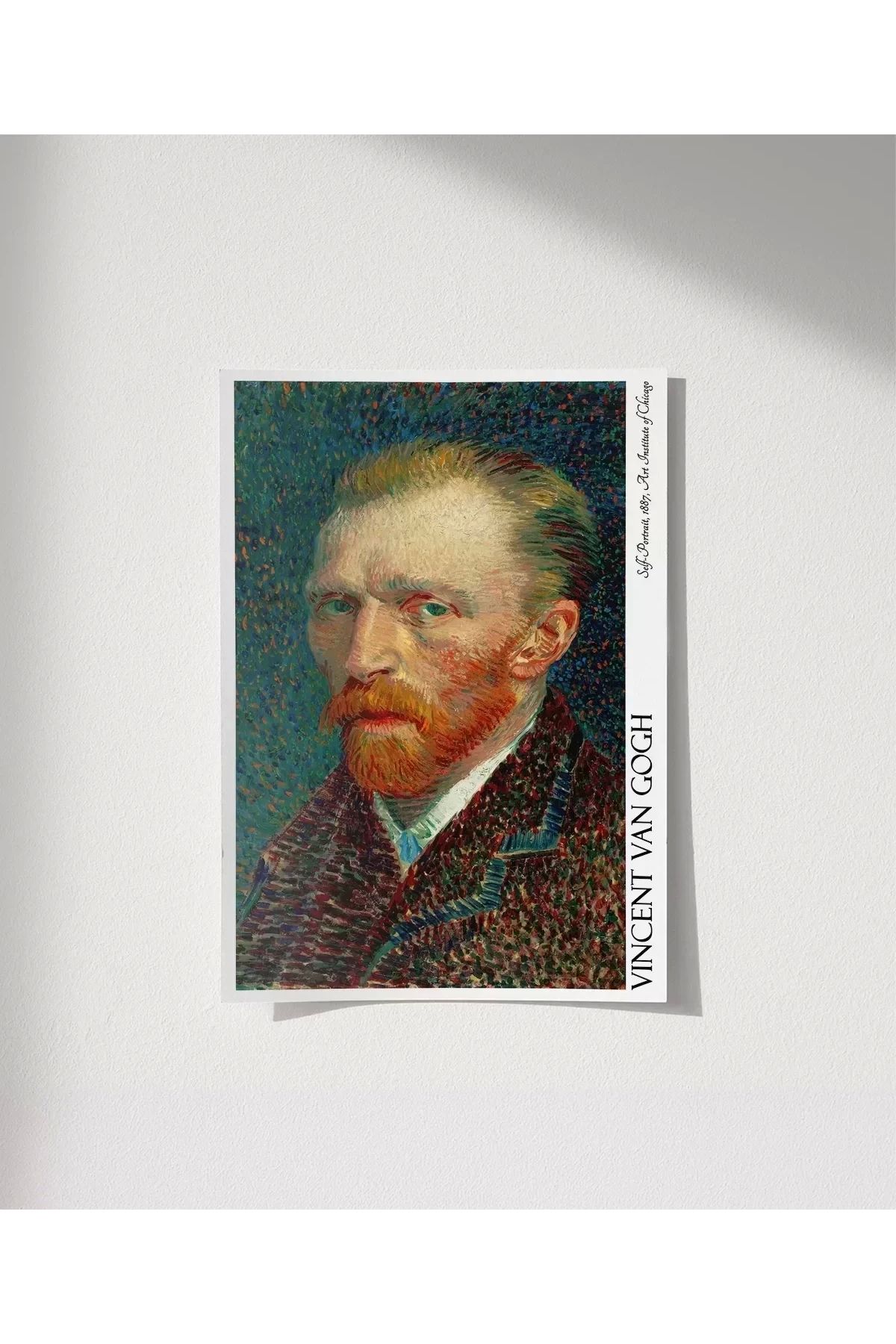 VOGLOO Çerçevesiz Poster Vincent Van Gogh Kişisel Portre
