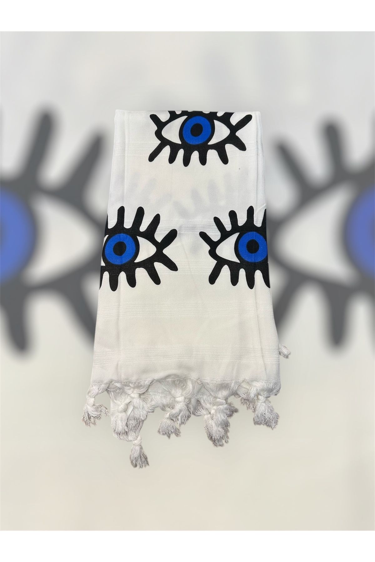 Zaimoğlu Evil Eye Baskılı Peştemal/Plaj Havlusu