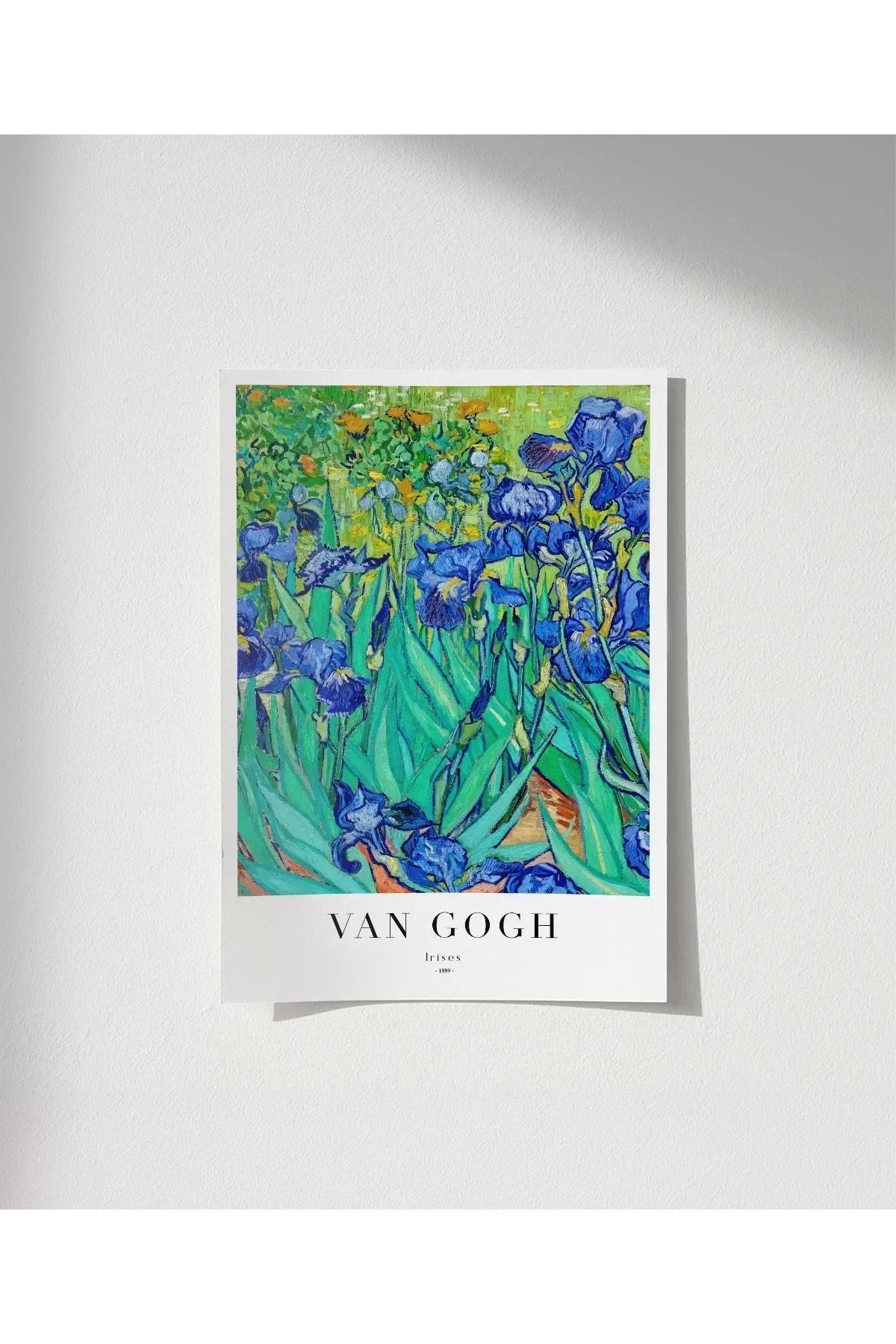 VOGLOO Çerçevesiz Poster Van Gogh Irıses No 1