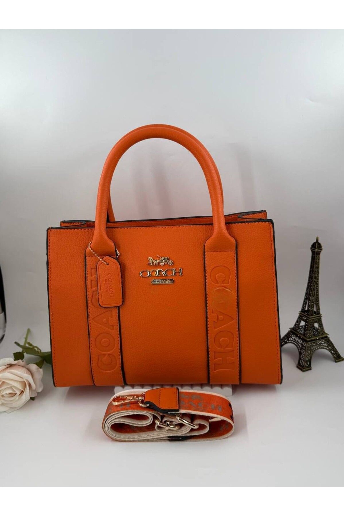 LEAUDER WOMEN KADIN COACH-HH CARGO TOTE EL VE OMUZ ÇANTASI