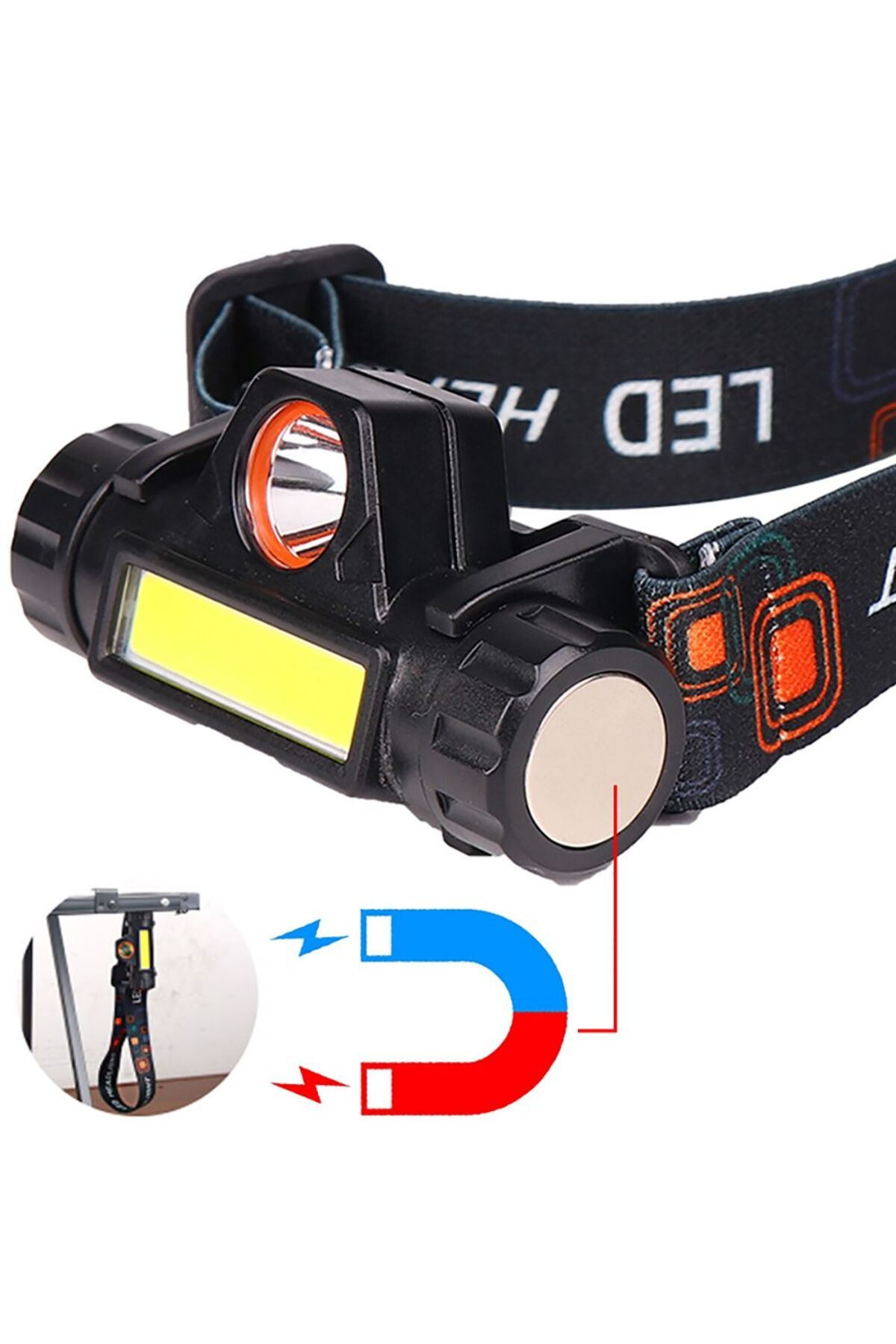 Easy Tedarik Şarjlı Dayanıklı Balıkçı Kafa Lambası Wt-056
