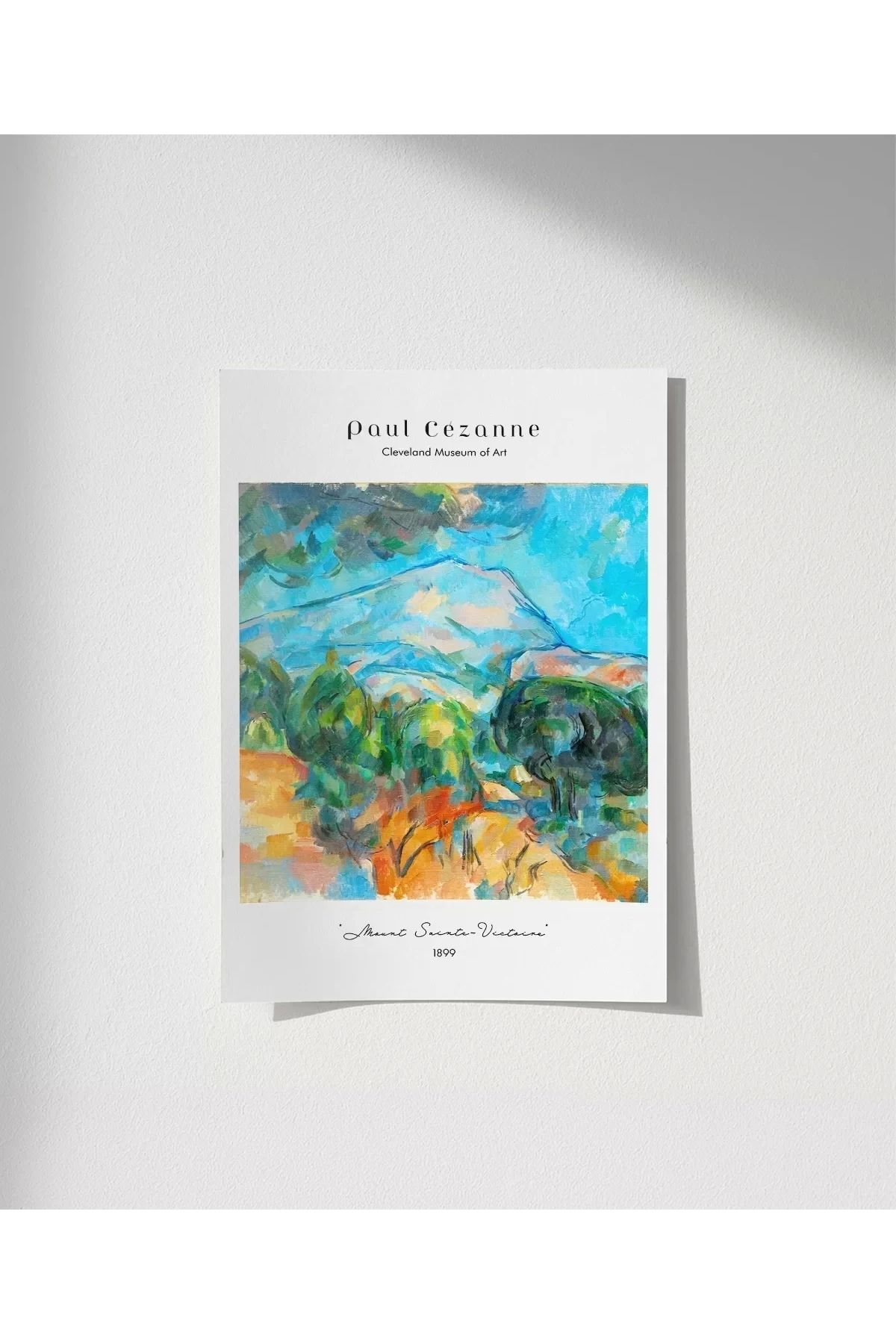 VOGLOO Çerçevesiz Poster Paul Cézanne Sainte-Victoire Dağı