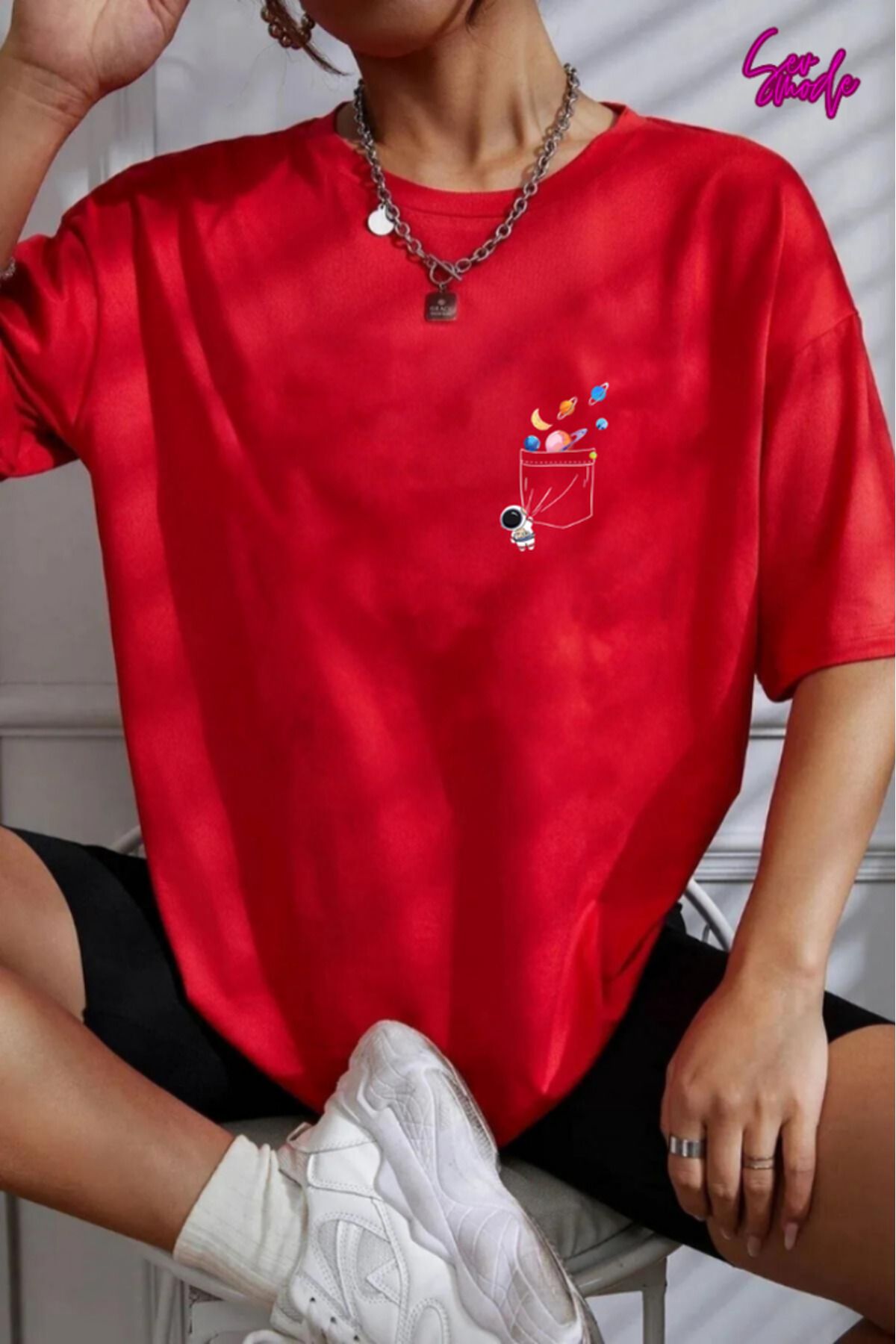 SevMode Unisex Baskılı T-shirt