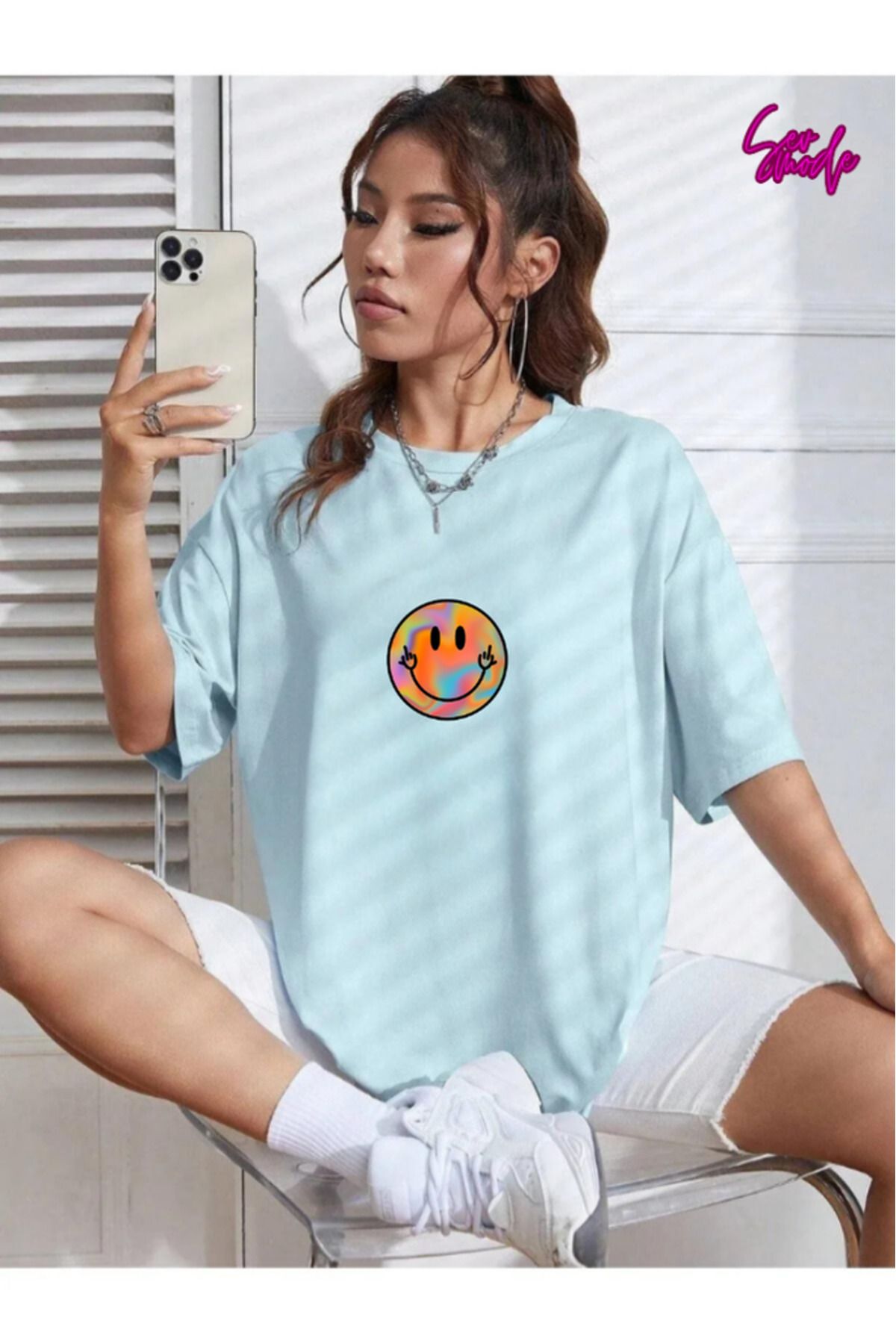SevMode Unisex Baskılı T-shirt