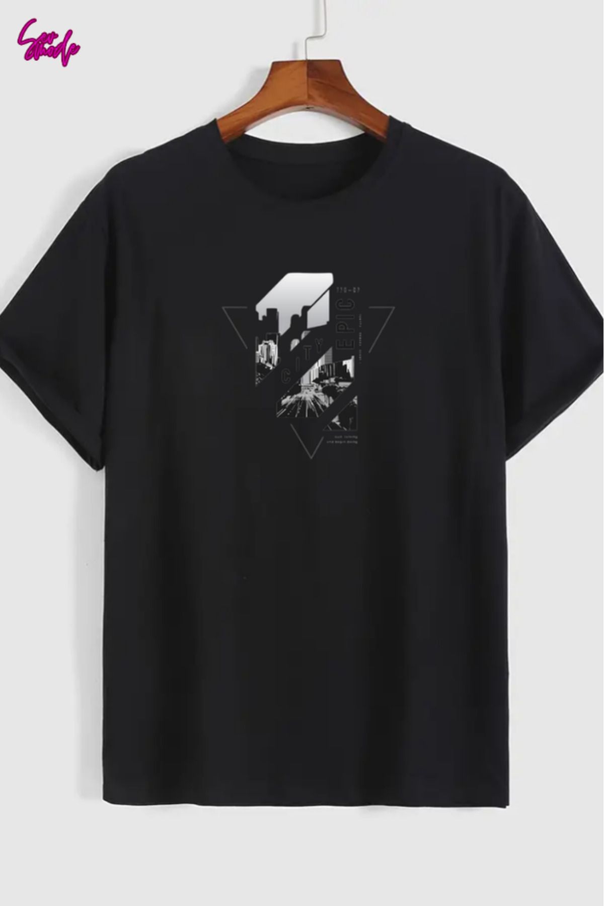 SevMode Unisex Baskılı T-shirt