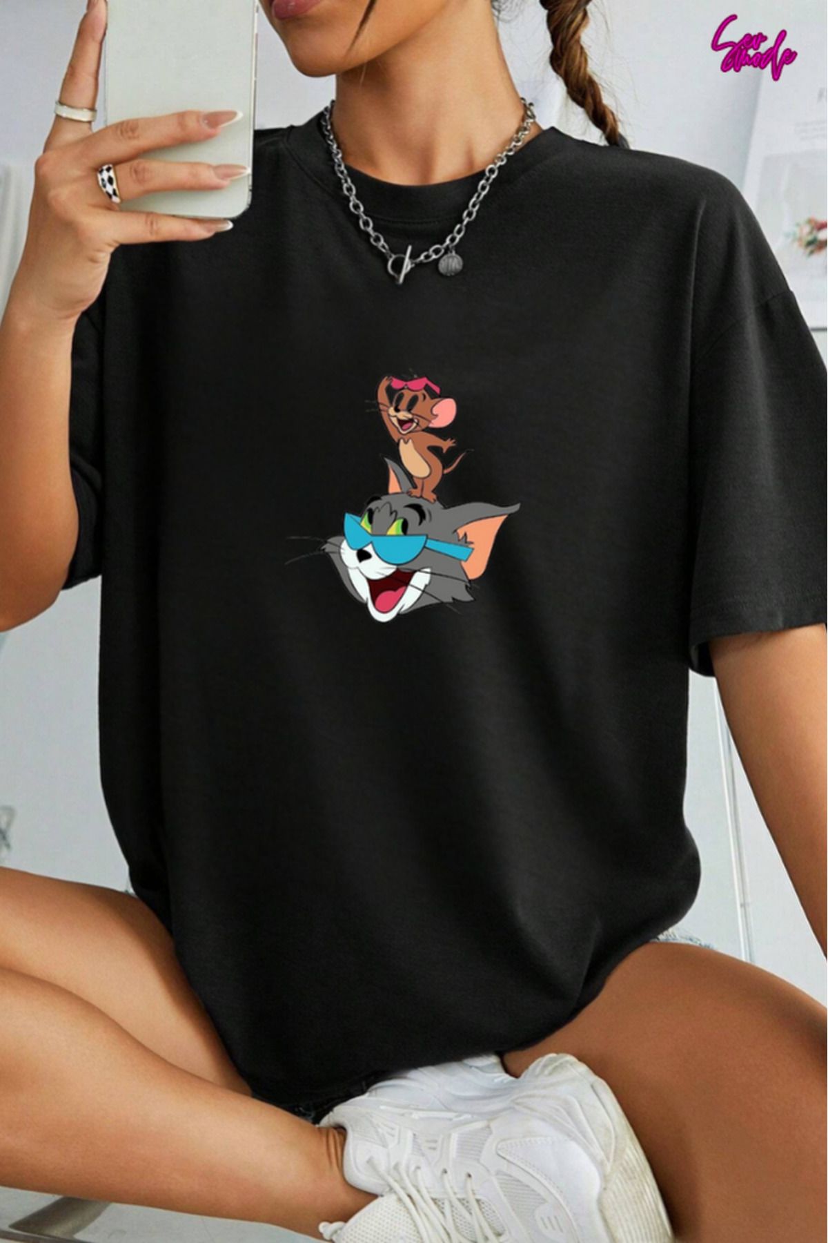 SevMode Unisex Baskılı T-shirt