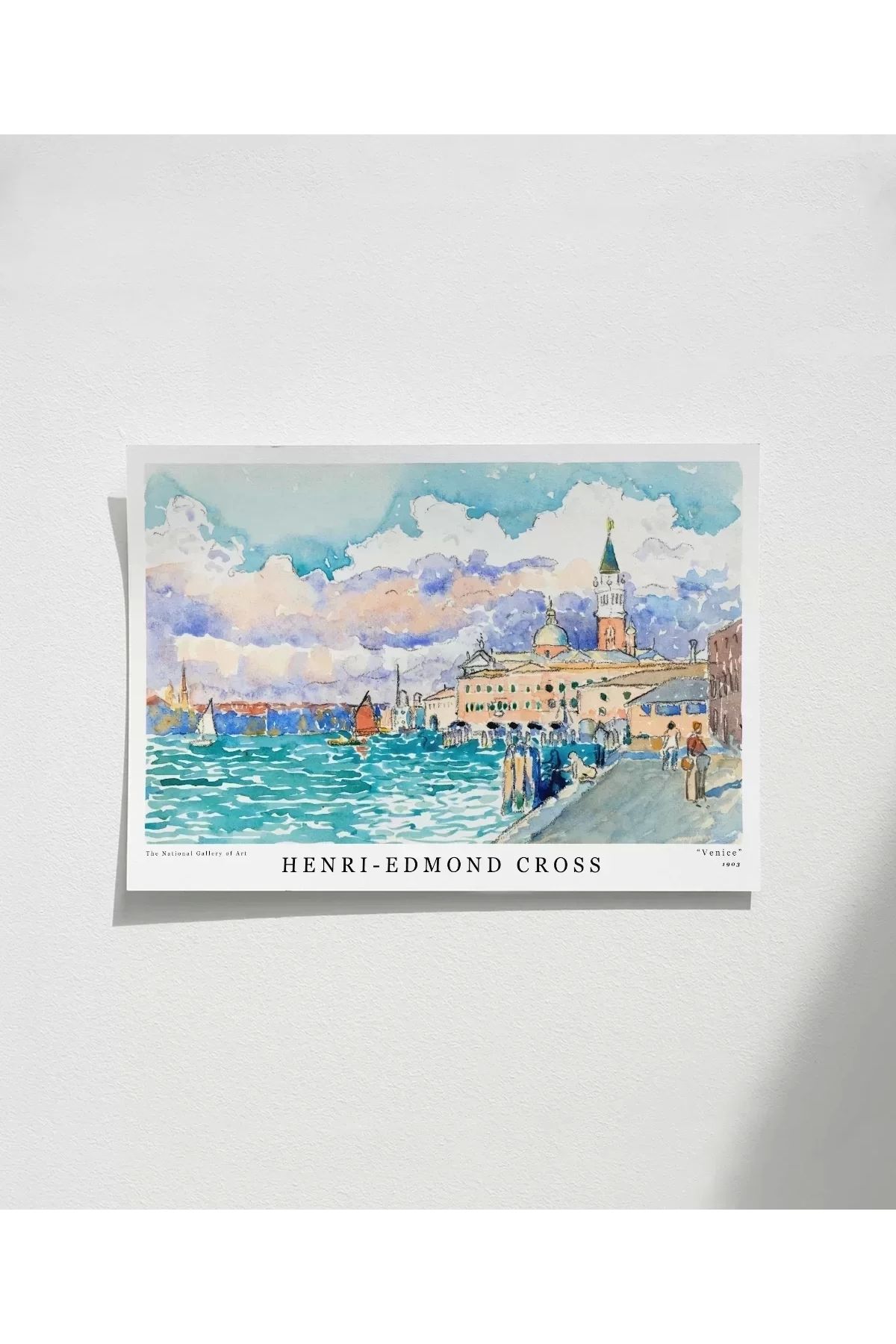 VOGLOO Çerçevesiz Poster Henri-Edmond Cross Venedik 2