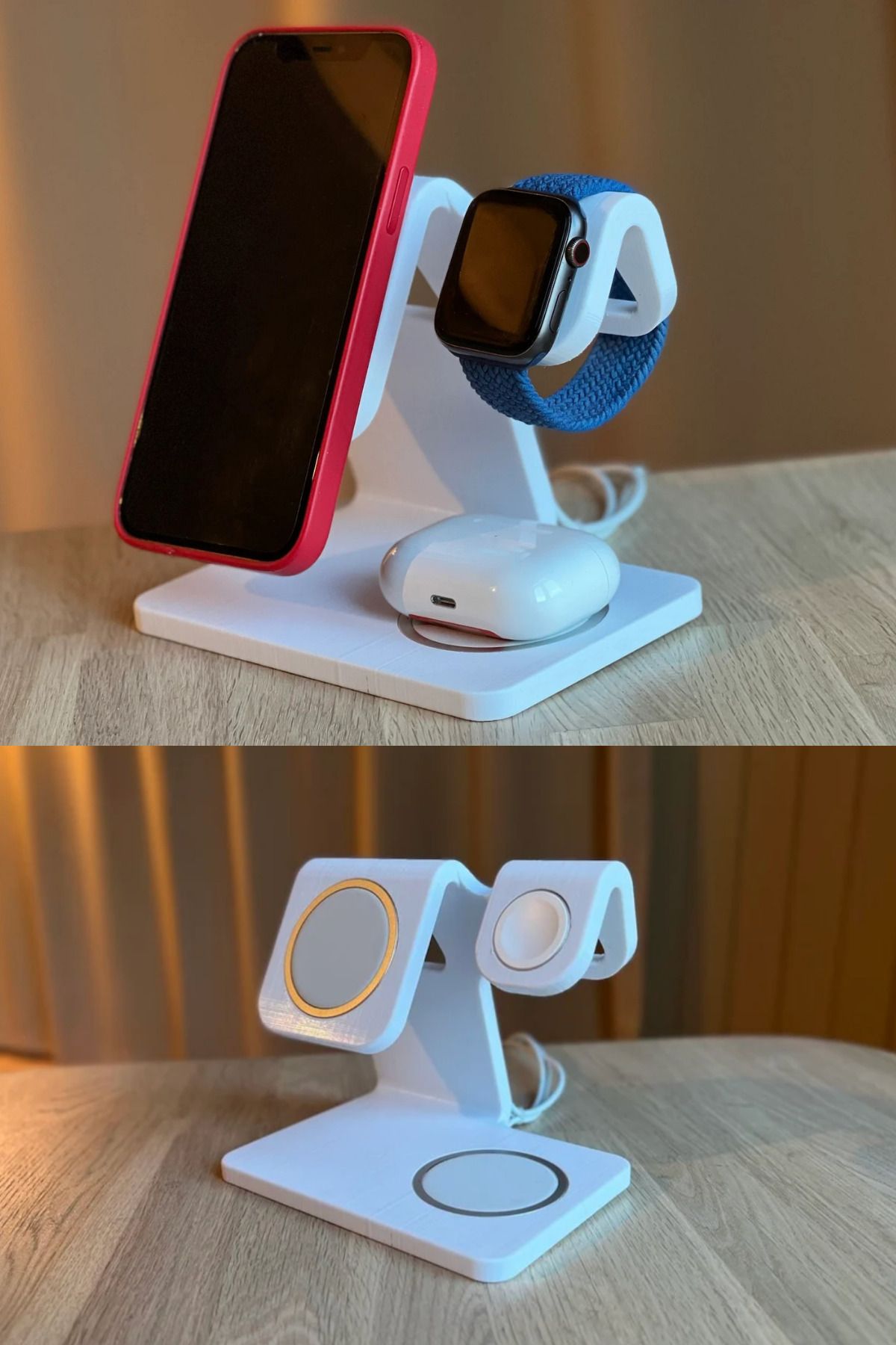 3D Magsafe Standı – iPhone 12/13 Serisi, Apple Watch ve AirPods Uyumlu