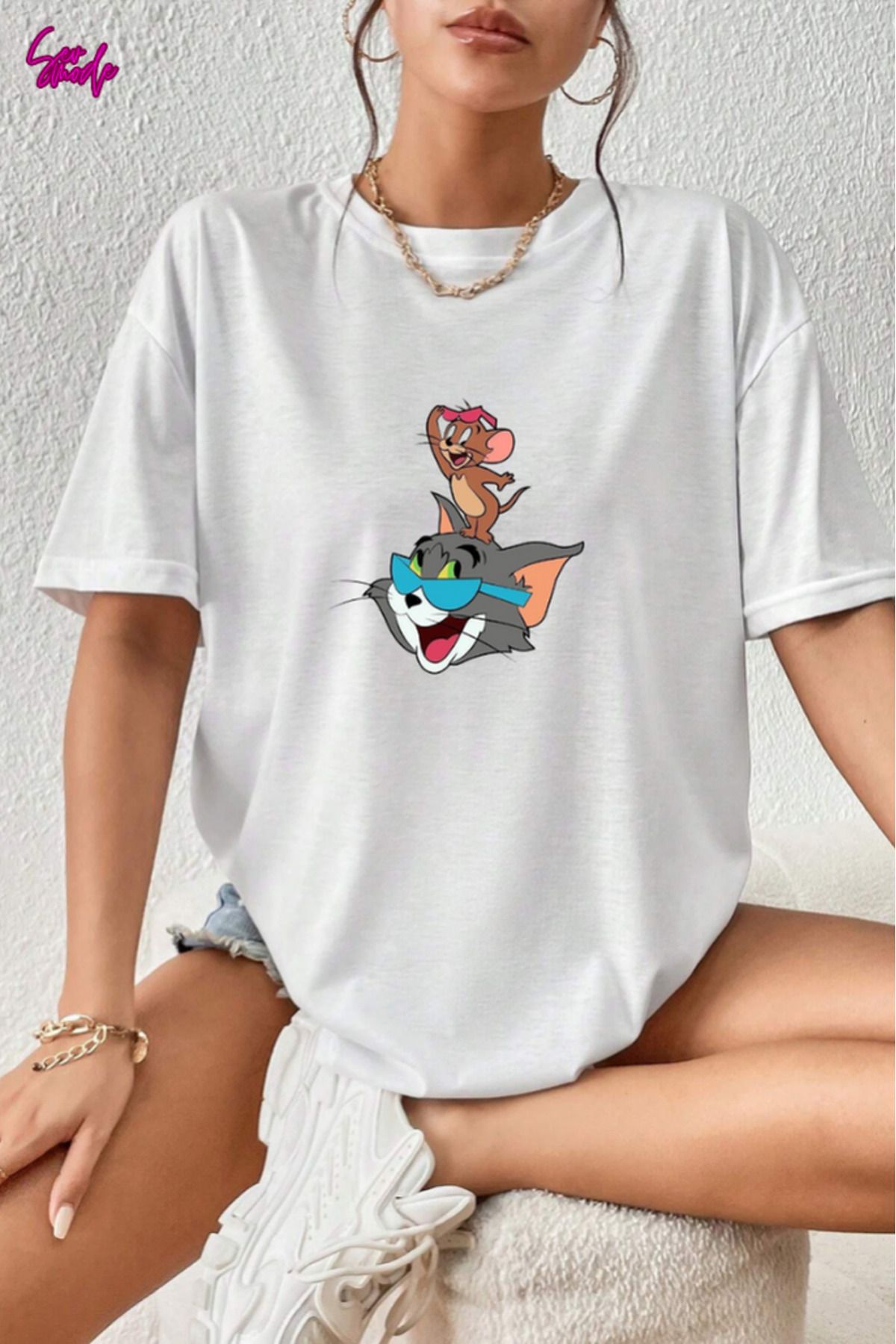 SevMode Unisex Baskılı T-shirt