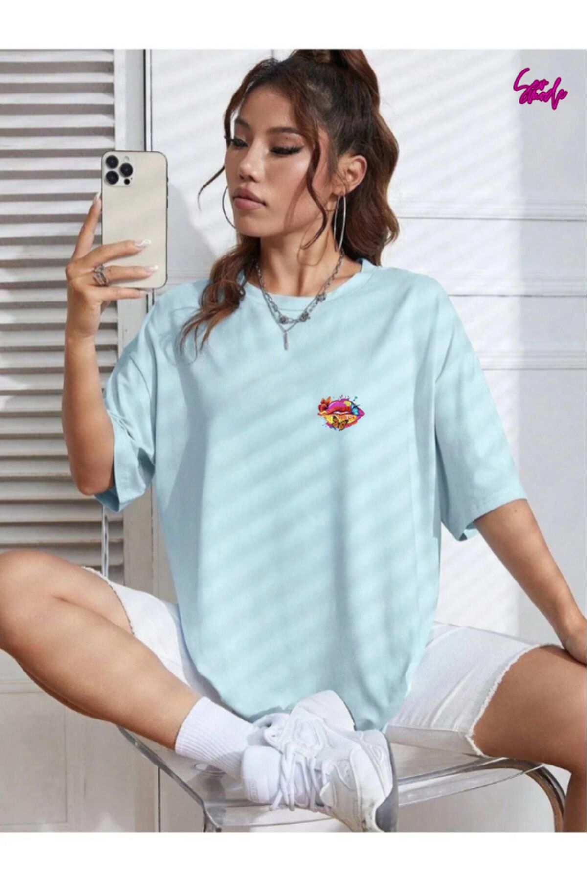 SevMode Unisex Baskılı T-shirt