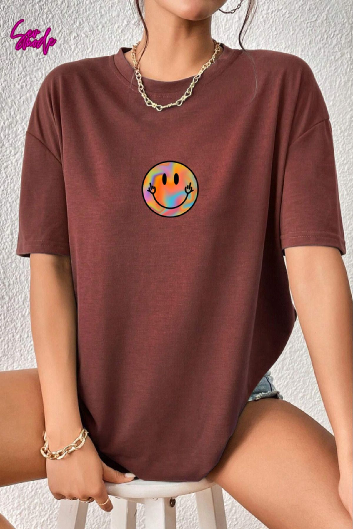SevMode Unisex Baskılı T-shirt