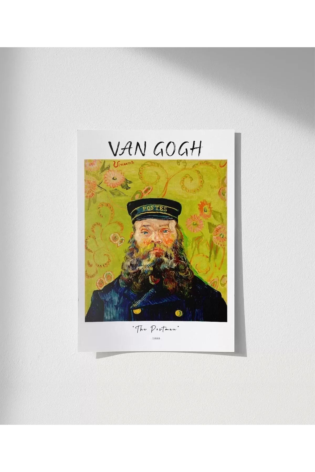 VOGLOO Çerçevesiz Poster Vincent Van Gogh Postacı