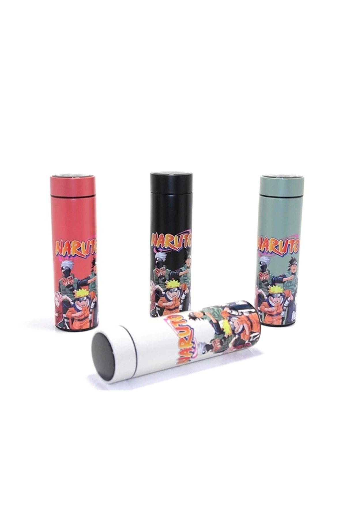 PRATİKOBA Anime Baskılı Digital Göstergeli Termos 500 Ml Alk382