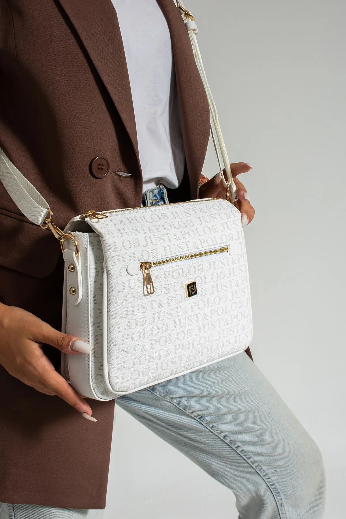 Just Polo Kadın 3 Bölmeli Çapraz Postacı Ve Omuz Çantası 342068PC
