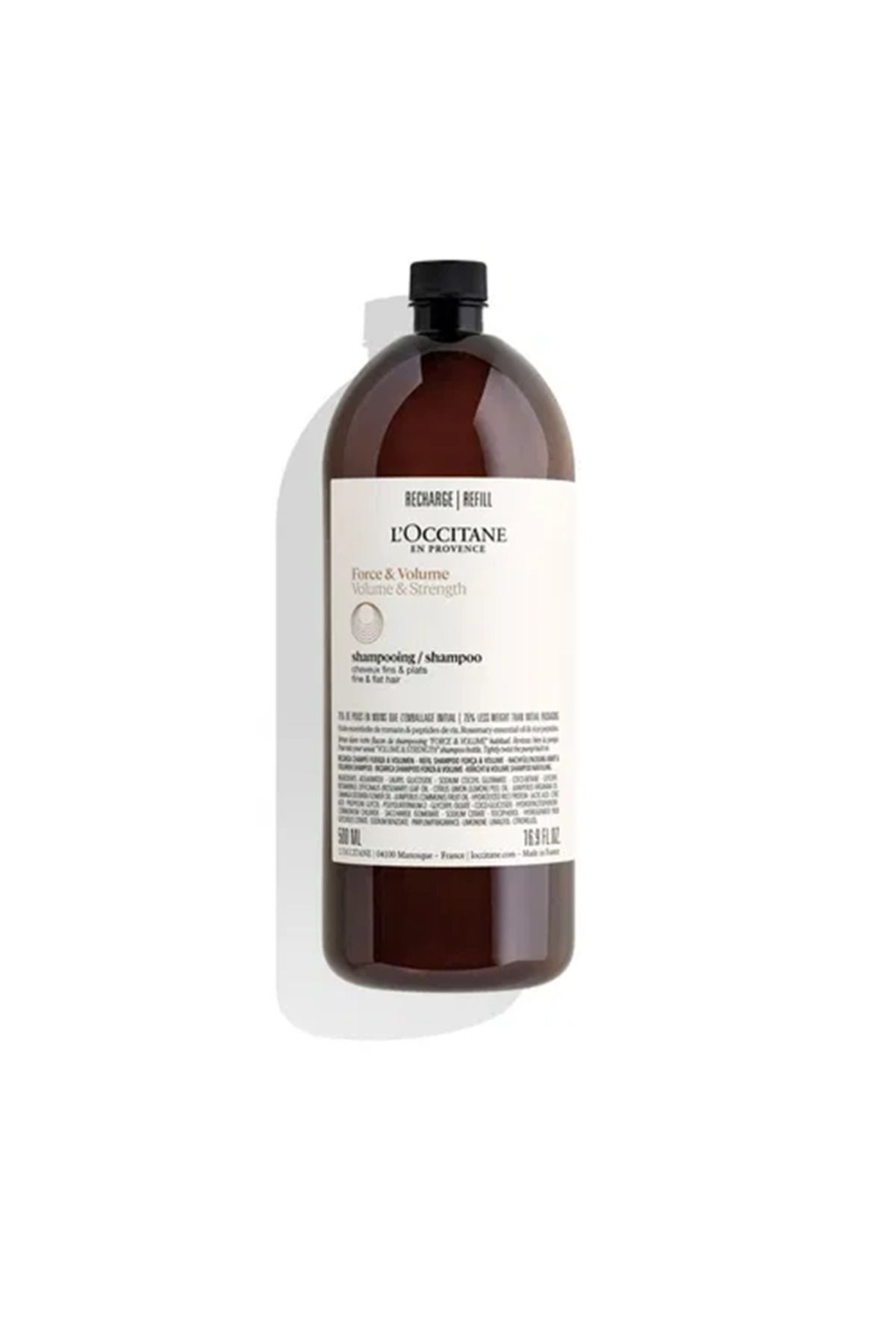L'Occitane Saç Telinin Büyümesini Tetikleyen, Kalınlaştıran Hacim,Dolgunluk Veren Şampuan Eko Yedek-Refill500ml