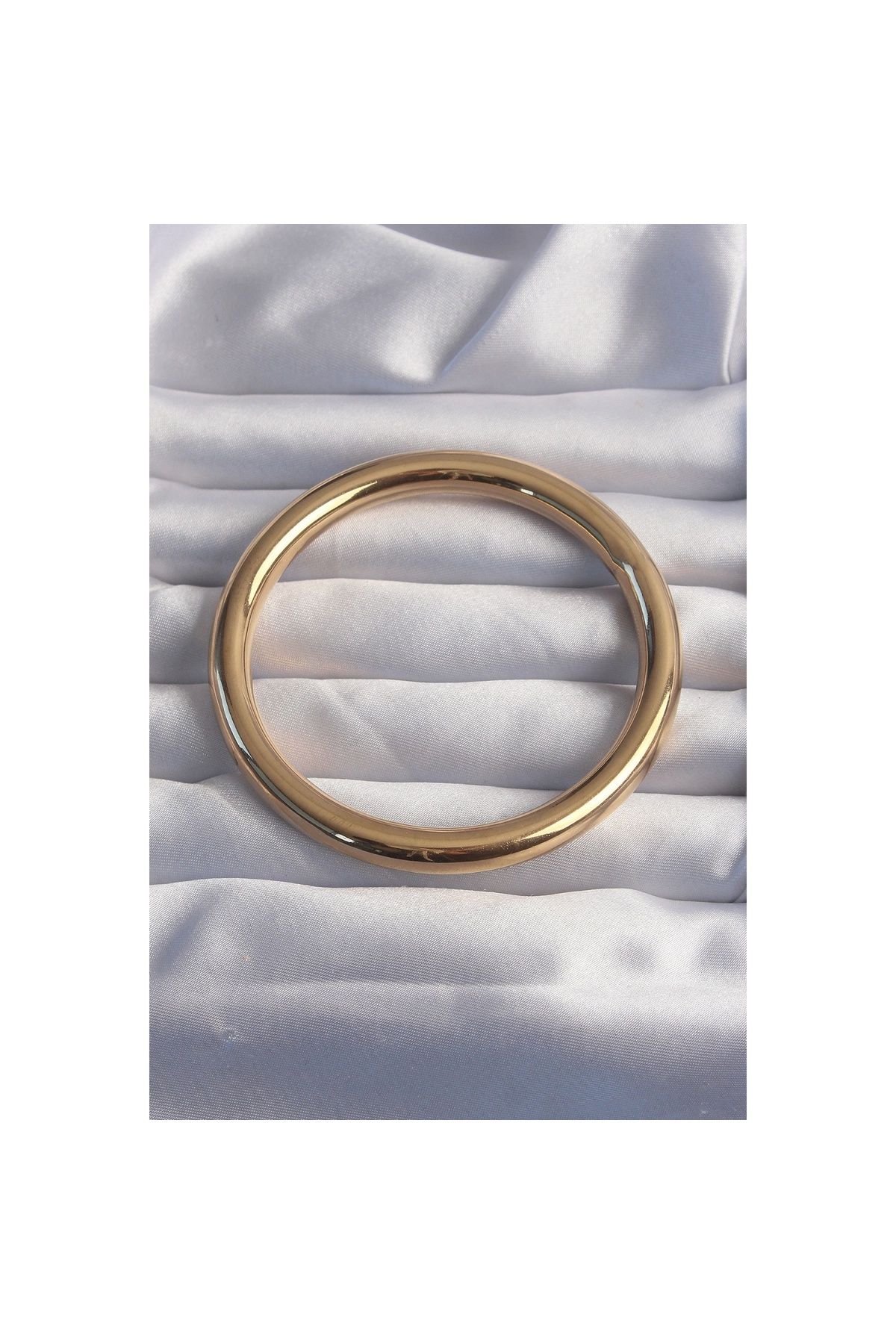 Ayder Timya 316l Çelik Gold Renk Kalın Bileklik - Tj-bb6247