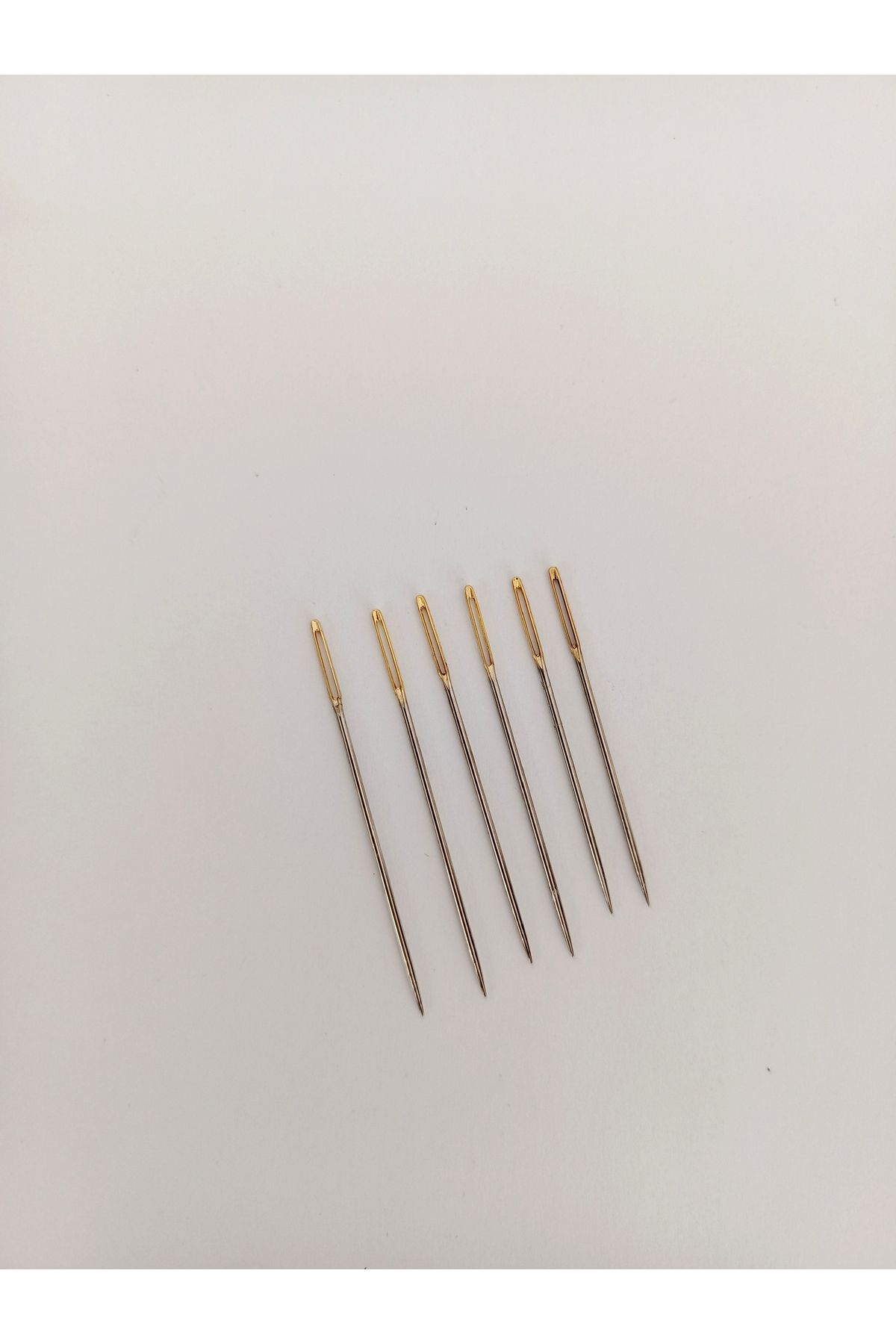 Eskişehir hobi sanat 6 Adet 3 boy Altın Gözlü Gold Eye Sivri Uçlu Goblen Etamin Iğnesi