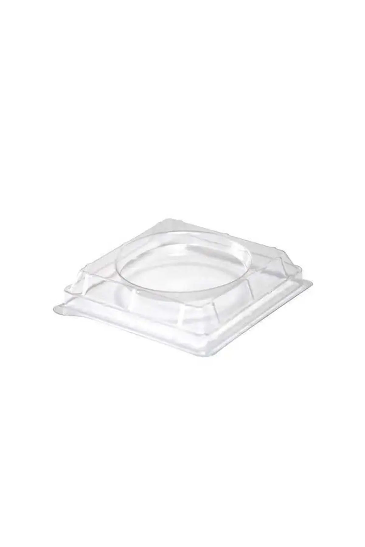 RUBİKAP Plastik Mini Kap Kapağı (Düz) 120cc - 50 adet