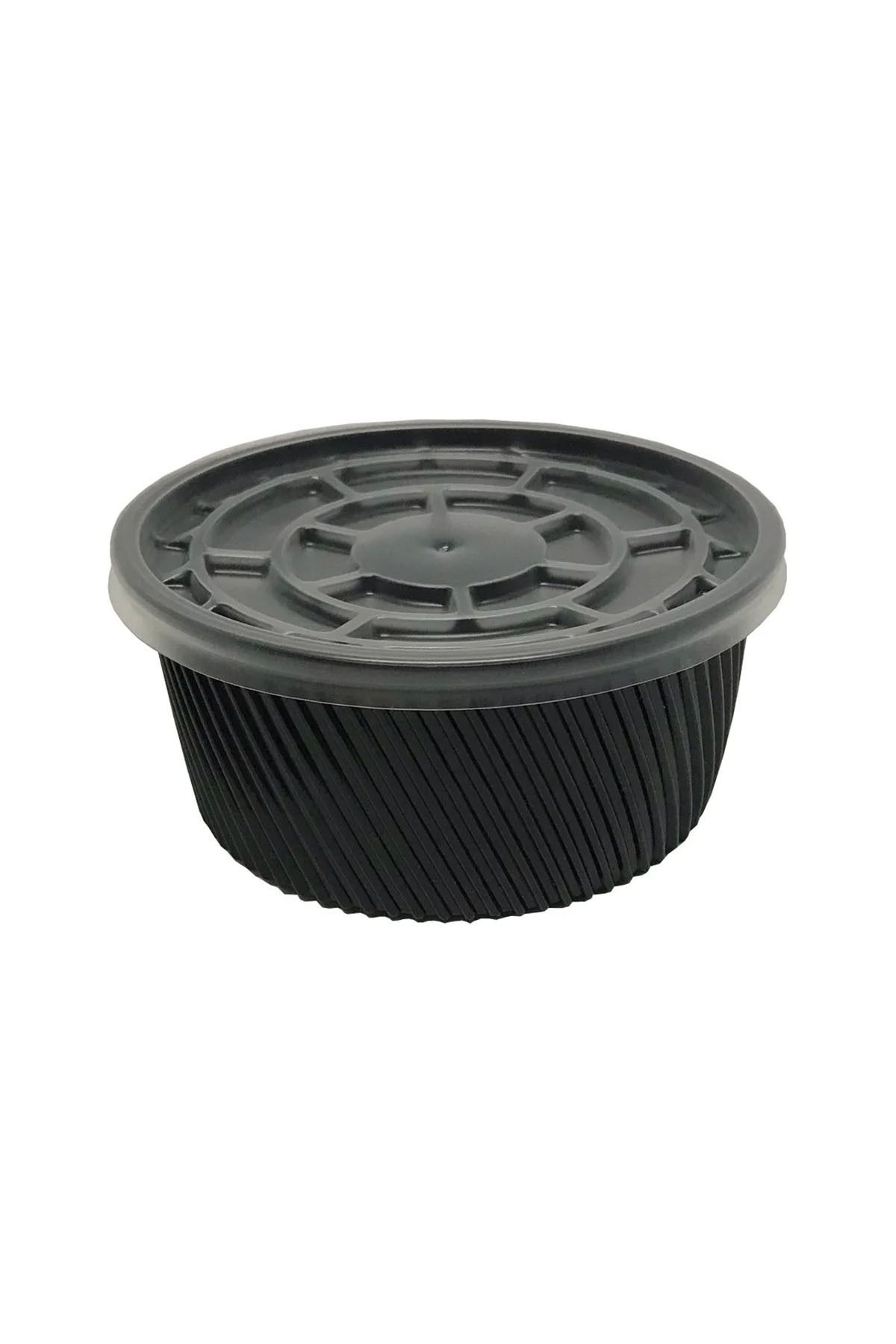SAN GREEN STARCUP 16 oz Siyah Plastik Çorba Kasesi ( Kapak Hariç) - 50 adet