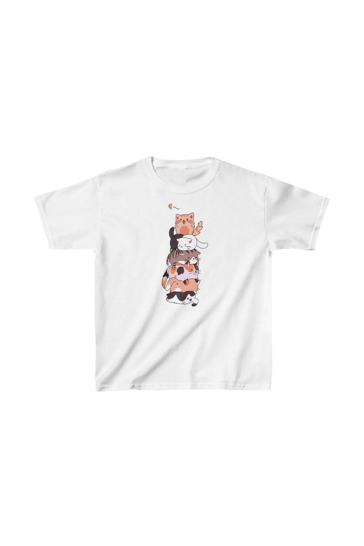 luz&pos Çocuk Unisex Baskılı T-Shirt - Beyaz