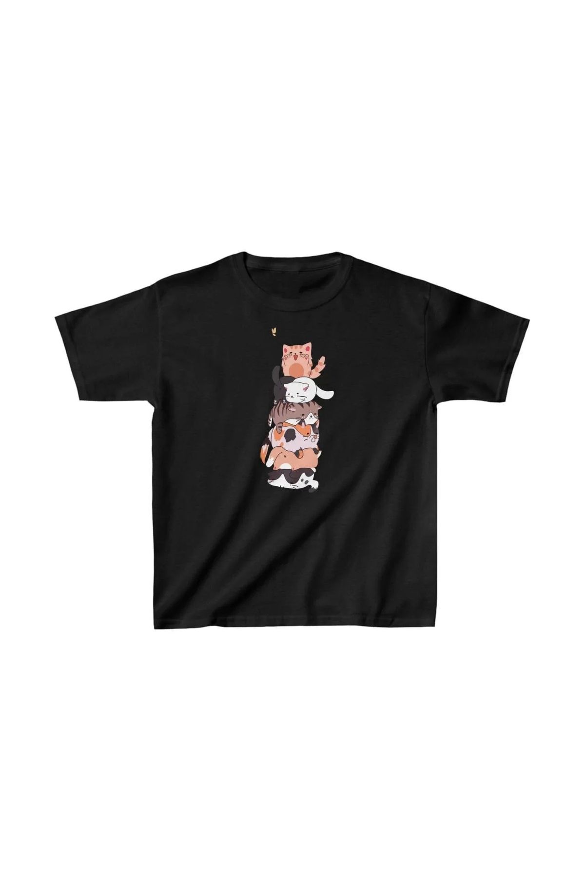 luz&pos Çocuk Unisex Baskılı T-Shirt - Siyah
