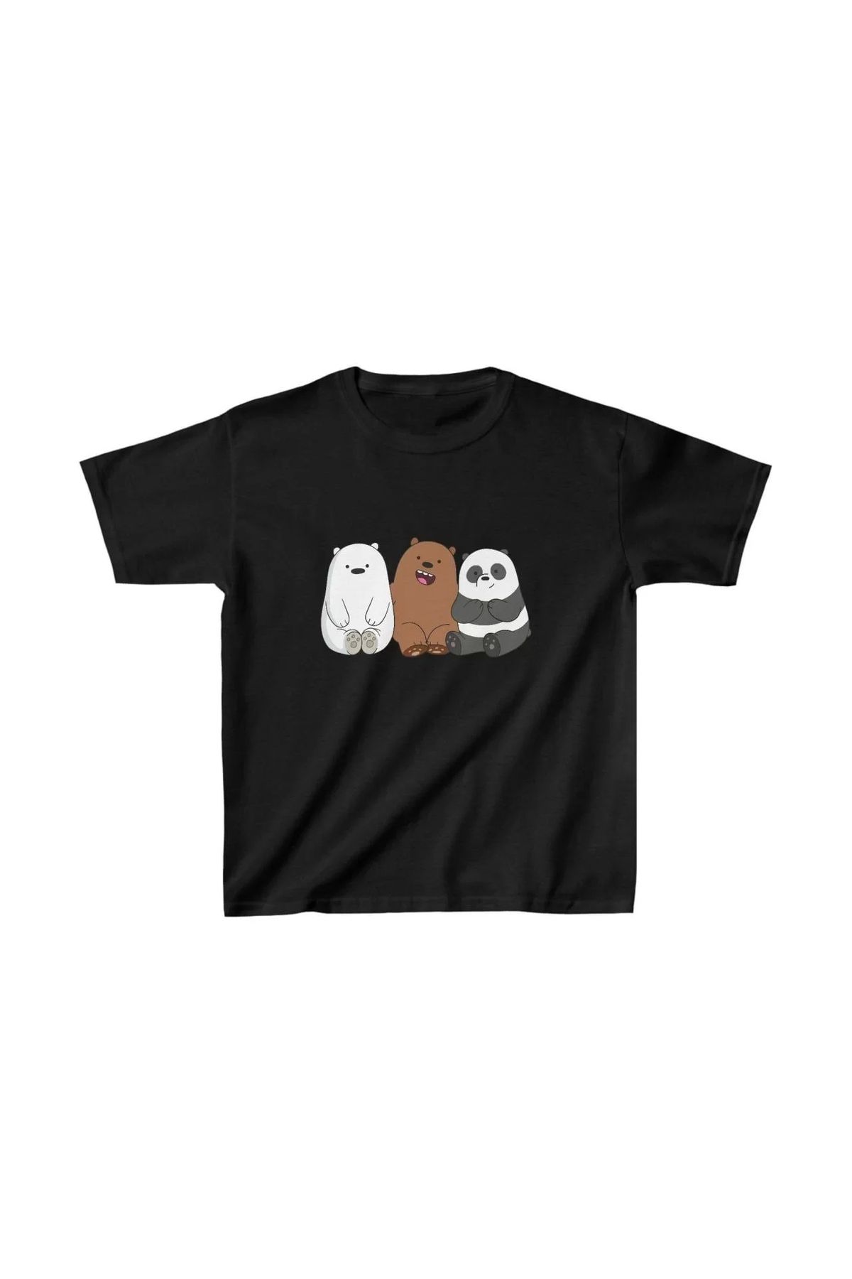 luz&pos Çocuk Unisex Baskılı T-Shirt - Siyah