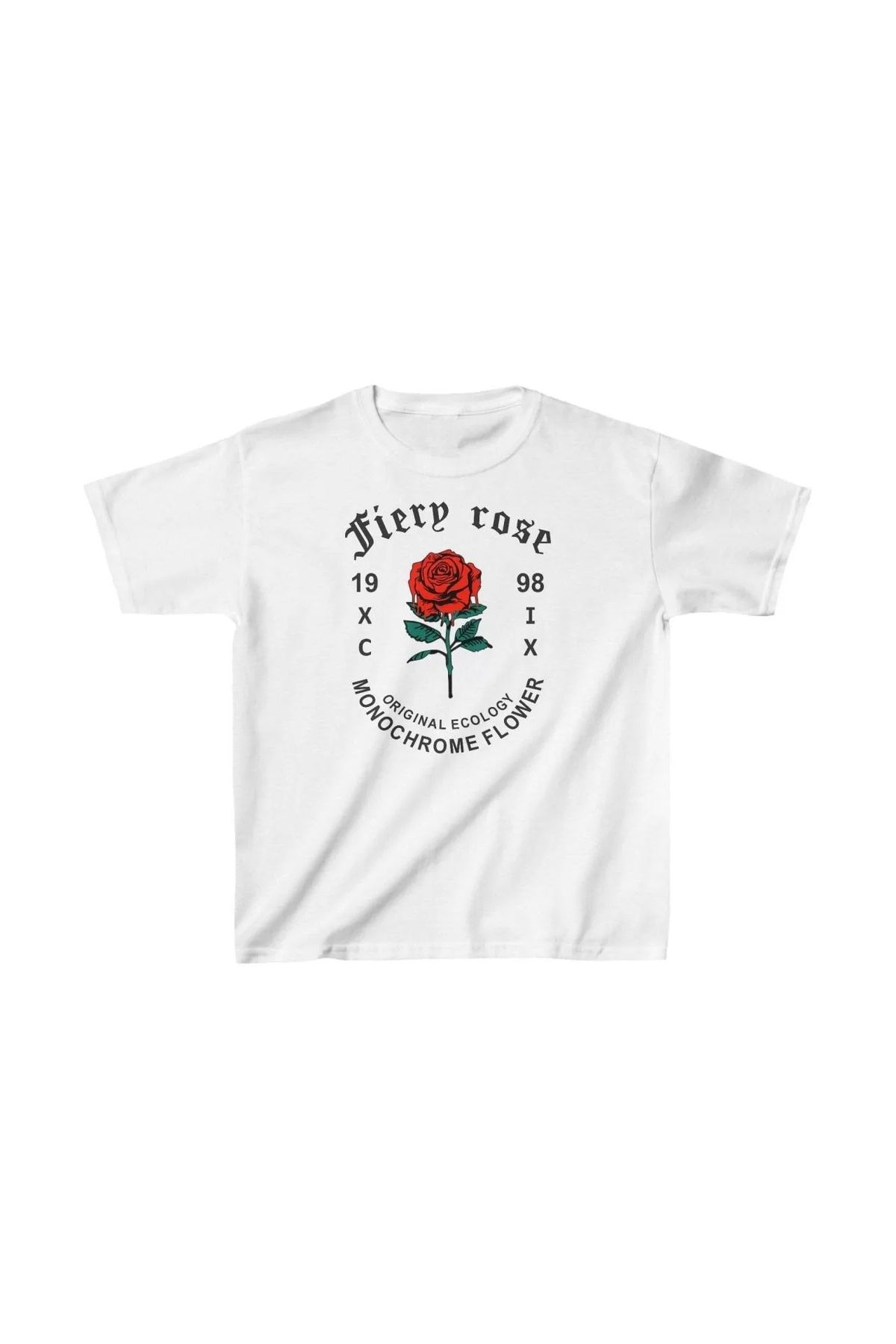 luz&pos Çocuk Unisex Baskılı T-Shirt - Beyaz