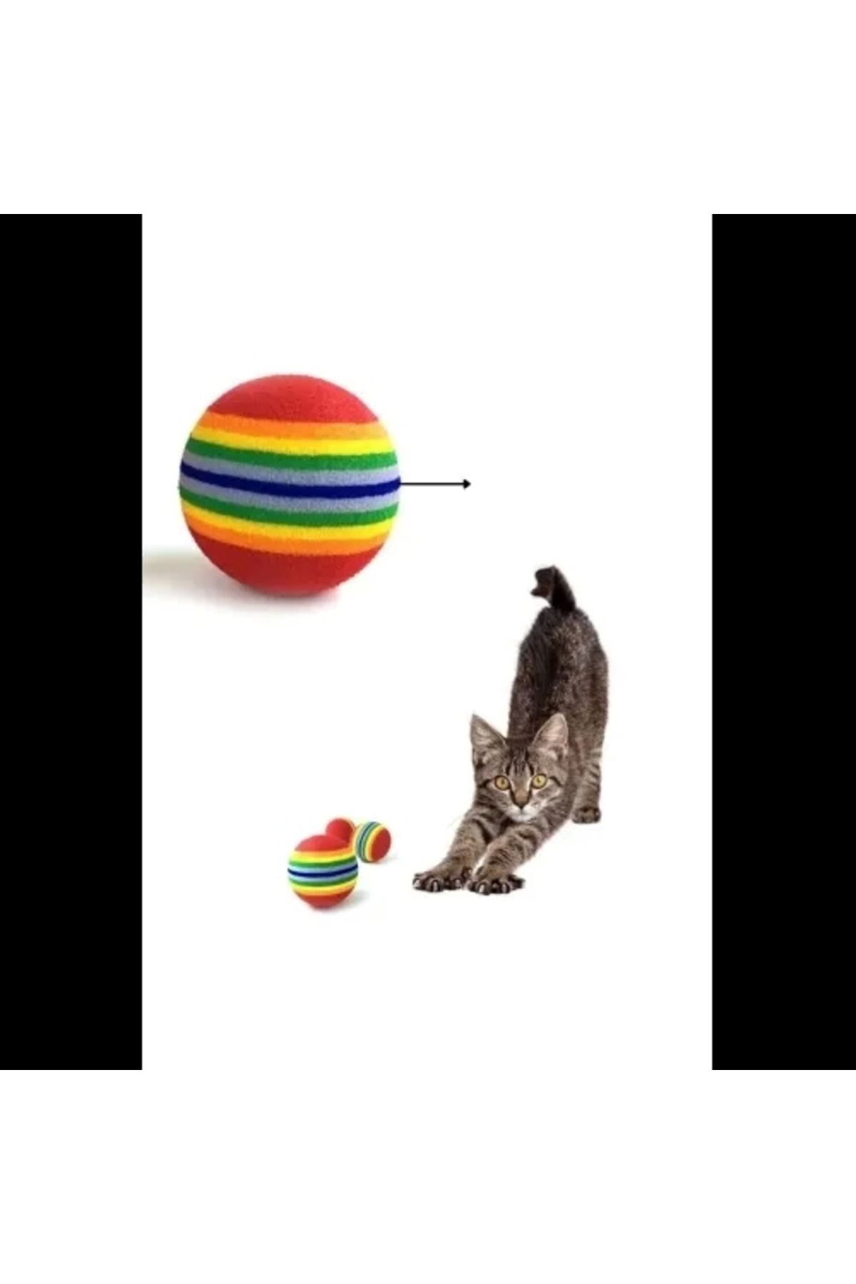 PRATİKOBA Sünger Kedi Köpek Çiğneme Ve Oyun Topu 4 Adet