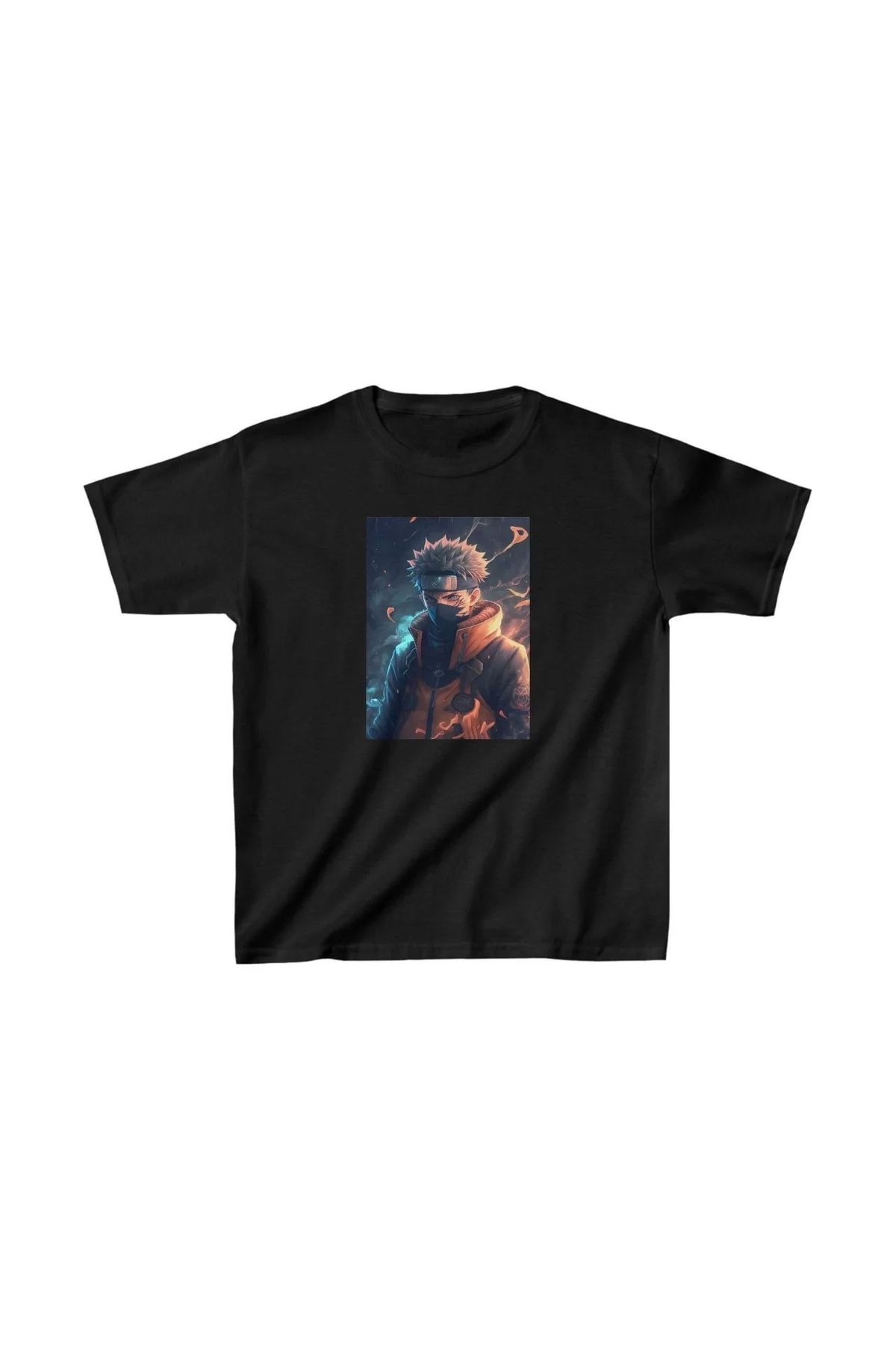 luz&pos Unisex Çocuk Baskılı T-Shirt - Siyah