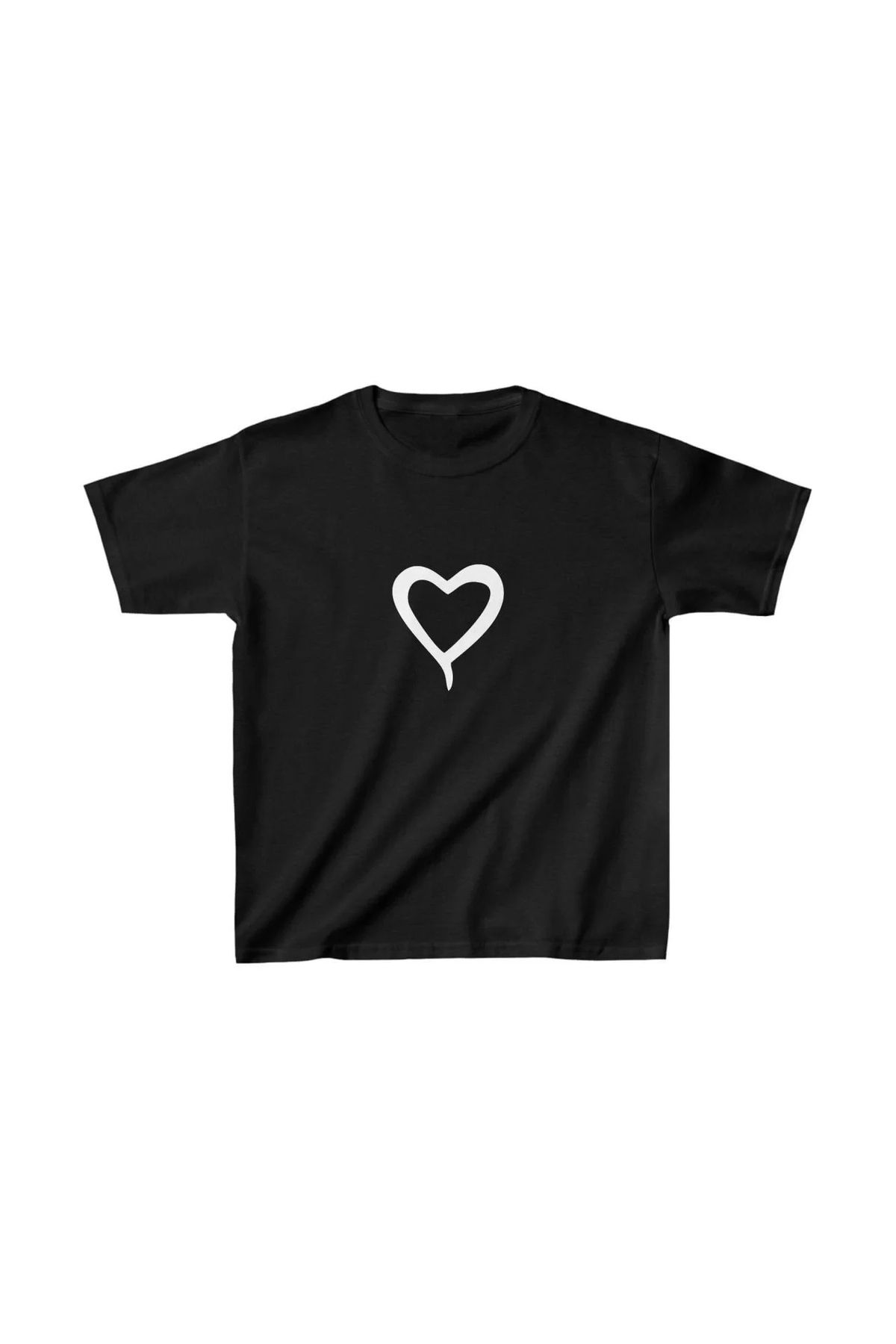 luz&pos Çocuk Kız Baskılı T-Shirt - Siyah