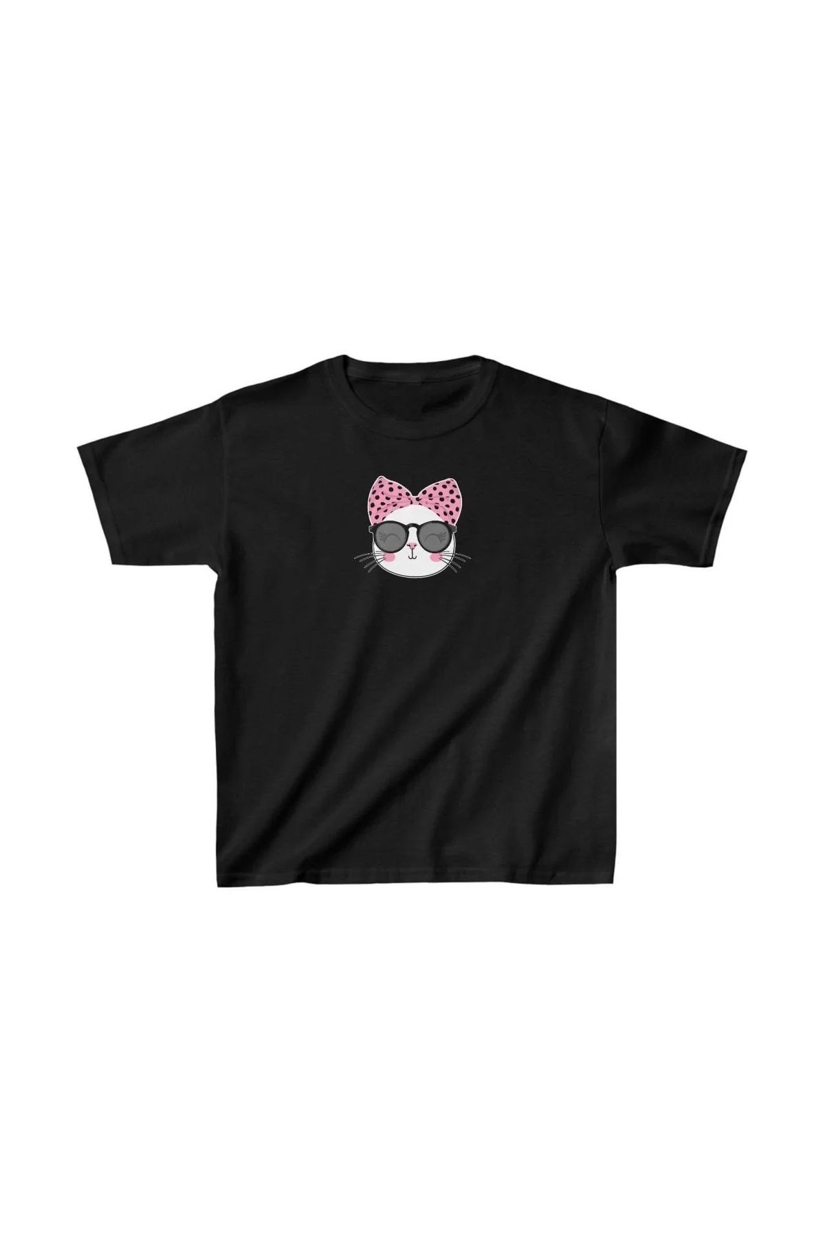 luz&pos Unisex Çocuk Baskılı T-Shirt - Siyah