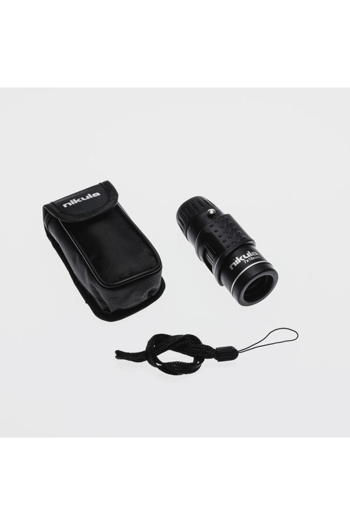PRATİKOBA Nıkula 7x18 Avuç Içi Kauçuk Kaplamalı Hd Optik, Cepte Taşınan Mini Monoküler Dürbün