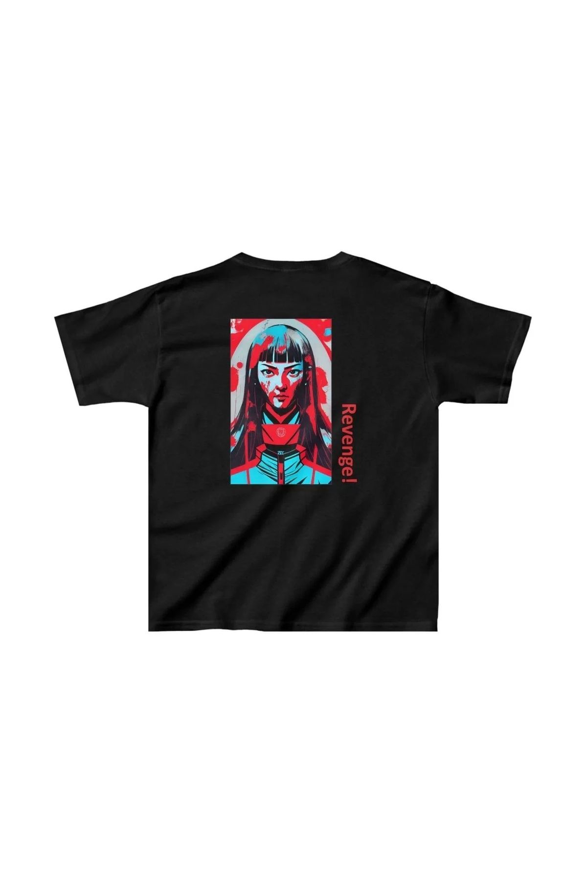luz&pos Unisex Çocuk Baskılı T-Shirt - Siyah