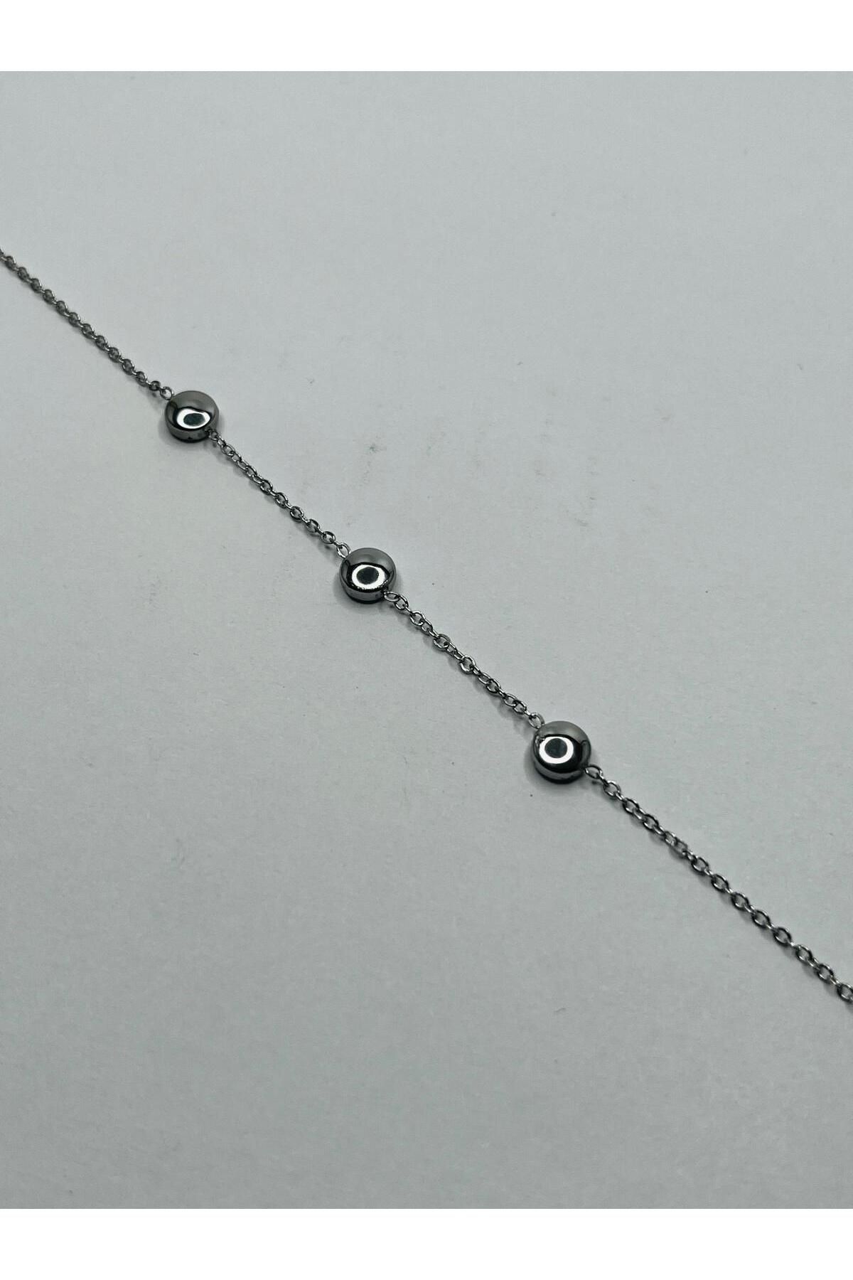 ASİN ACCESSORİES Tombul Nokta Halhal - Çelik Halhal