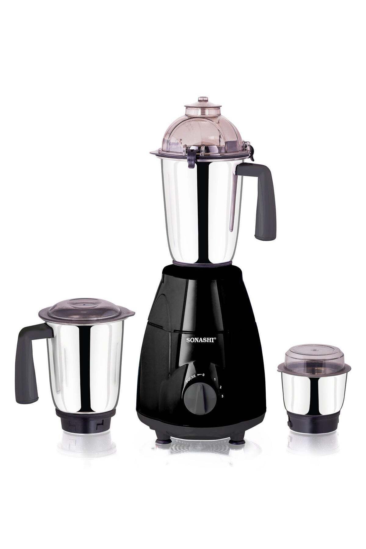 sonashi-3-in-1 Mixer Grinder - Powerful Motor with 3 Speed Setting and Pulse 1