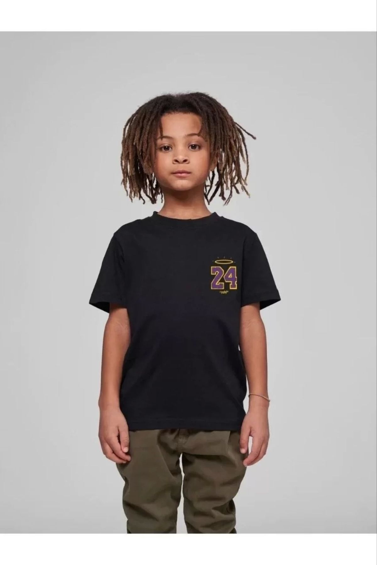 luz&pos Çocuk Unisex Baskılı T-Shirt - Siyah
