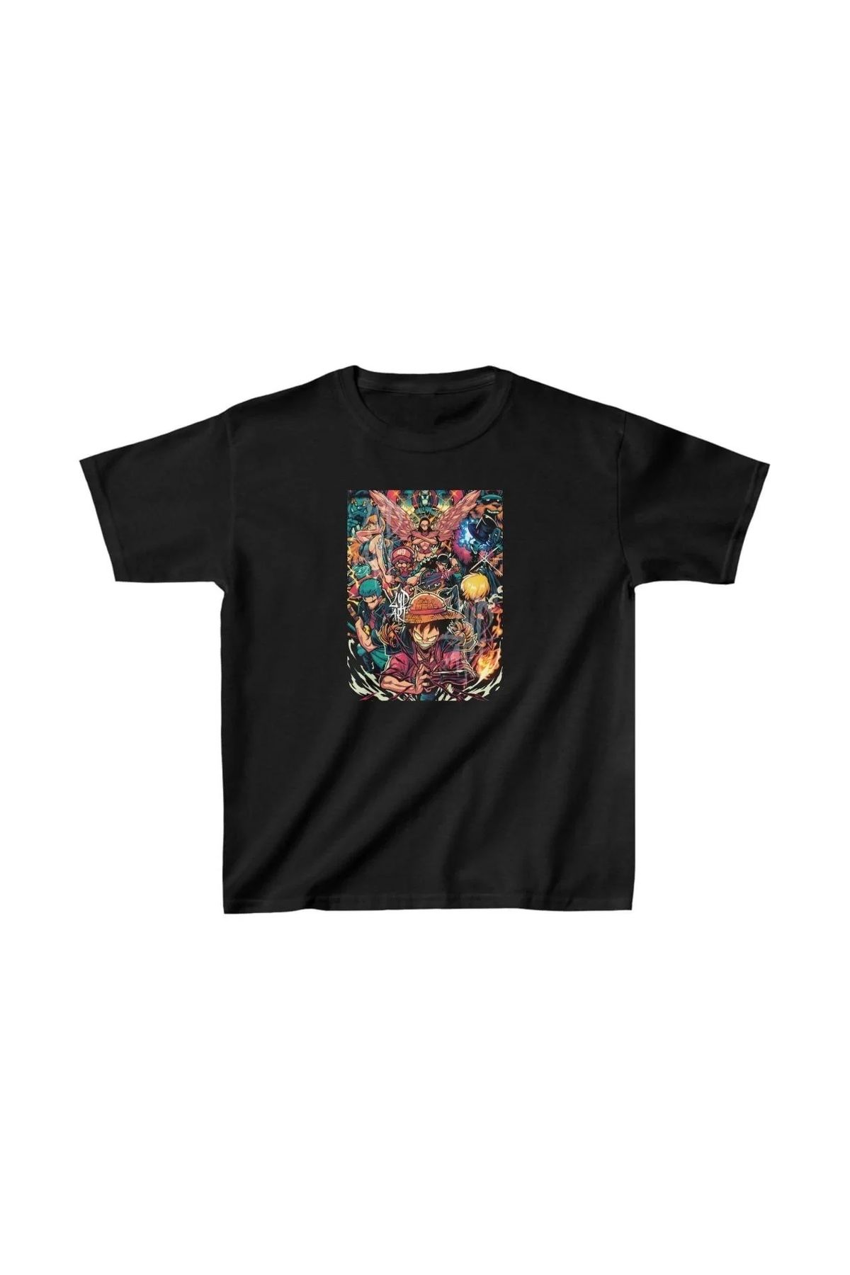 luz&pos Unisex Çocuk Baskılı T-Shirt - Siyah