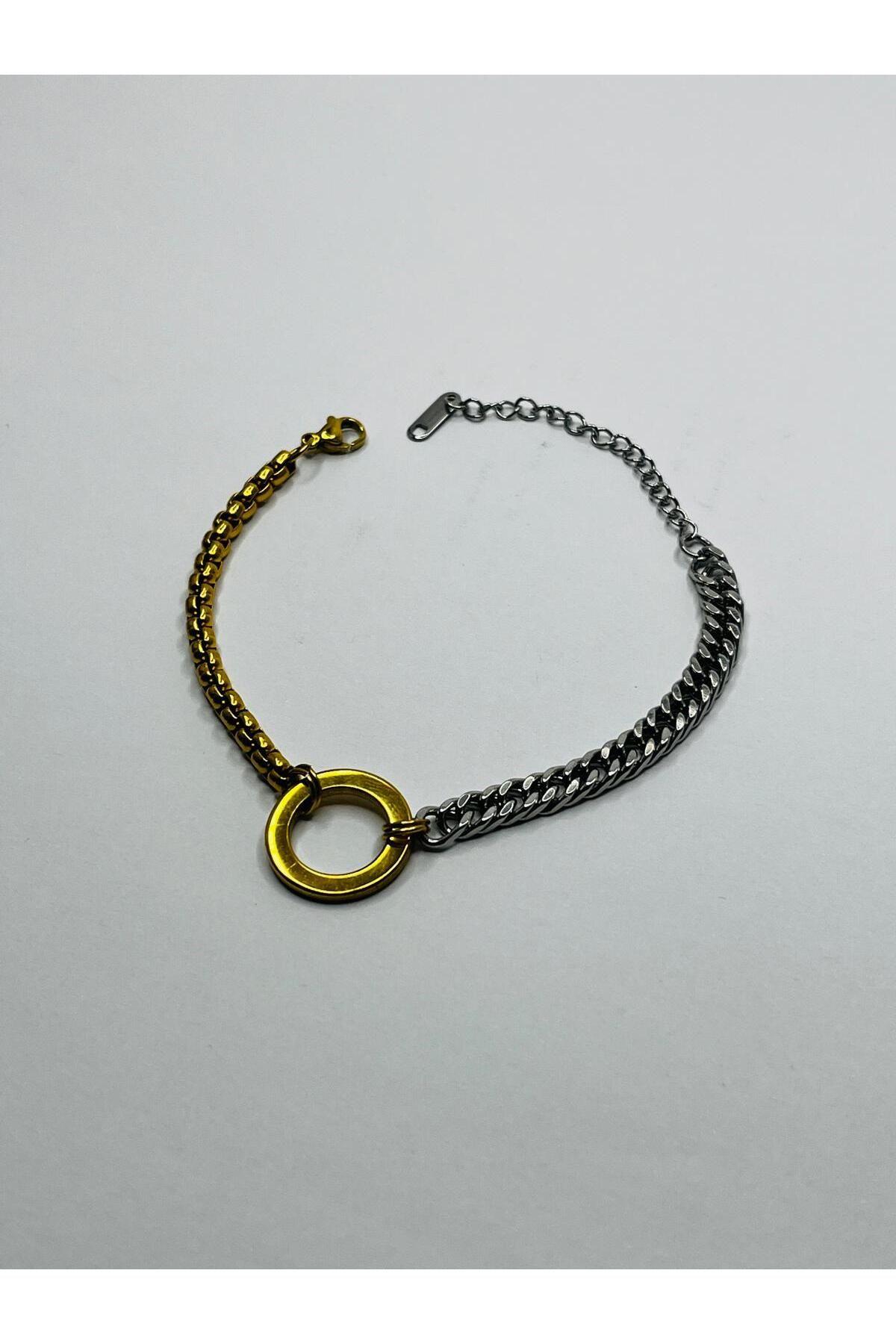 ASİN ACCESSORİES Çift Tarz Bileklik - Çelik Bileklik