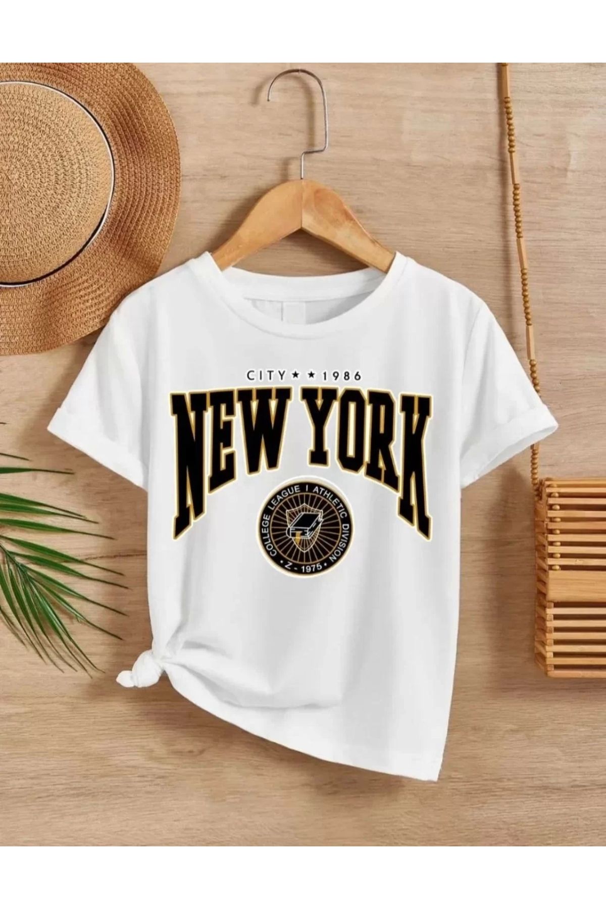 luz&pos Çocuk Unisex Baskılı T-Shirt - Beyaz