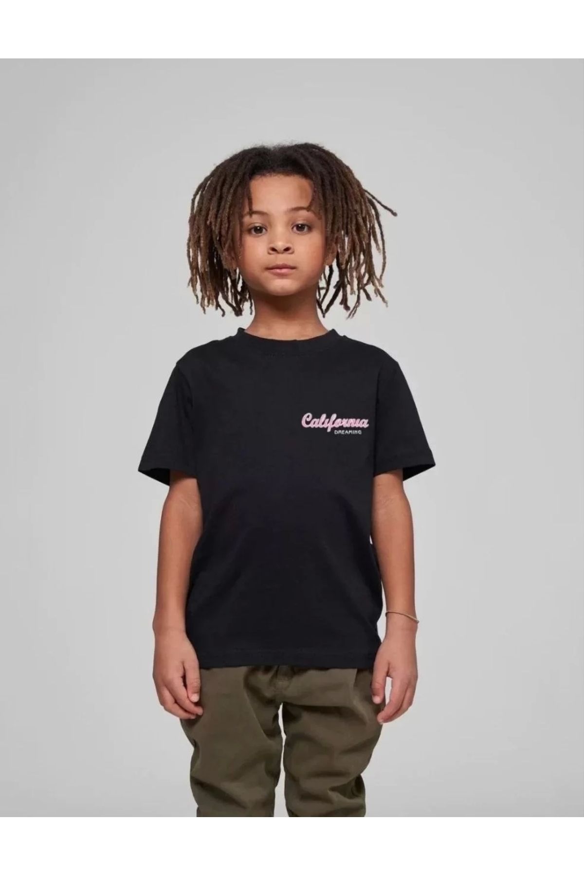 luz&pos Çocuk Unisex Baskılı T-Shirt - Siyah