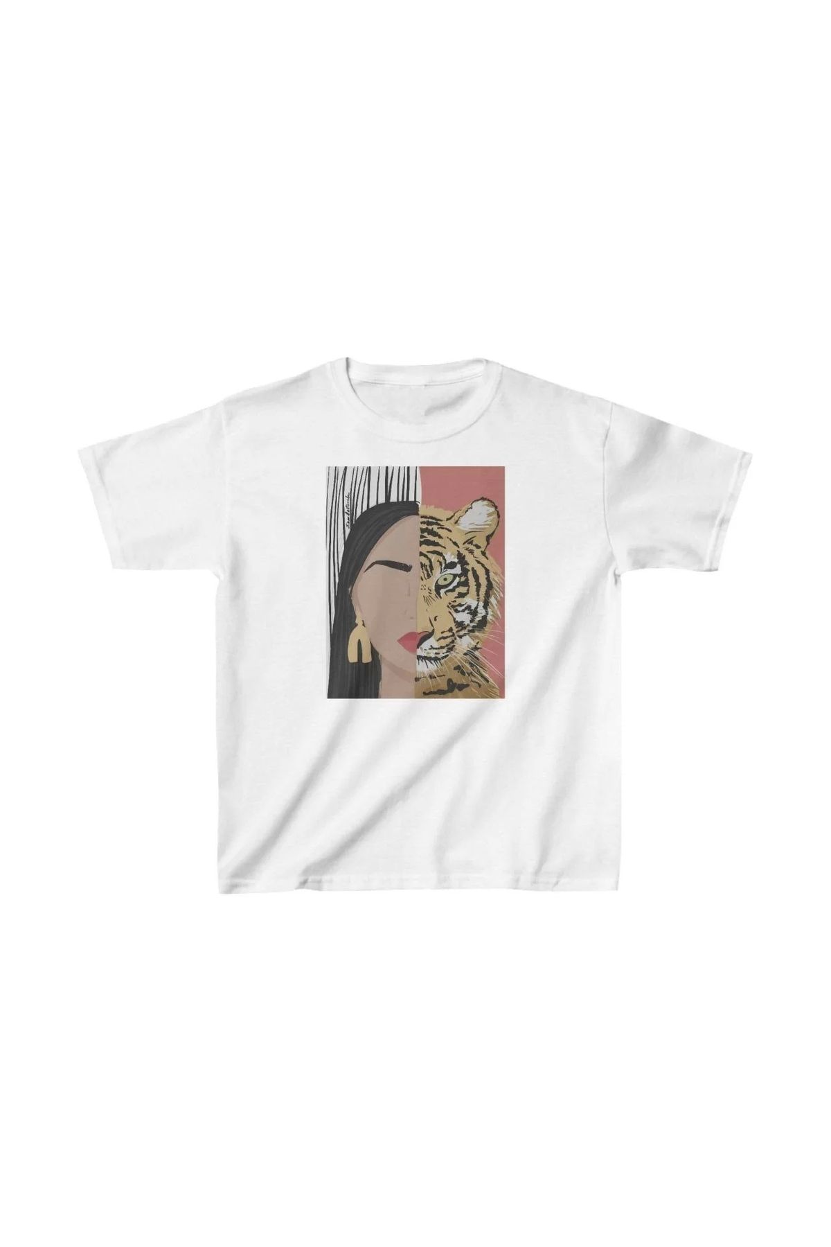 luz&pos Unisex Çocuk Baskılı T-Shirt - Beyaz