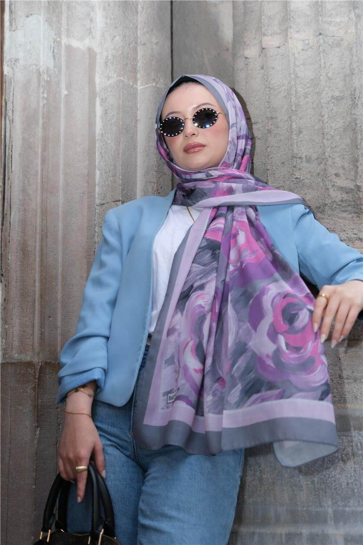 Baştacı BAŞTACI SOFT BATİK 0343 PEMBE ŞAL