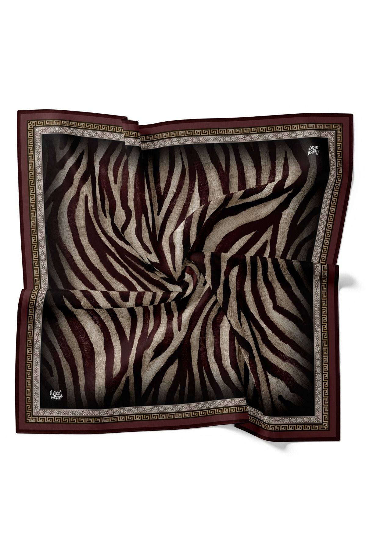 Levidor-Zebra Pattern Sparkling Crystal Scarf 1