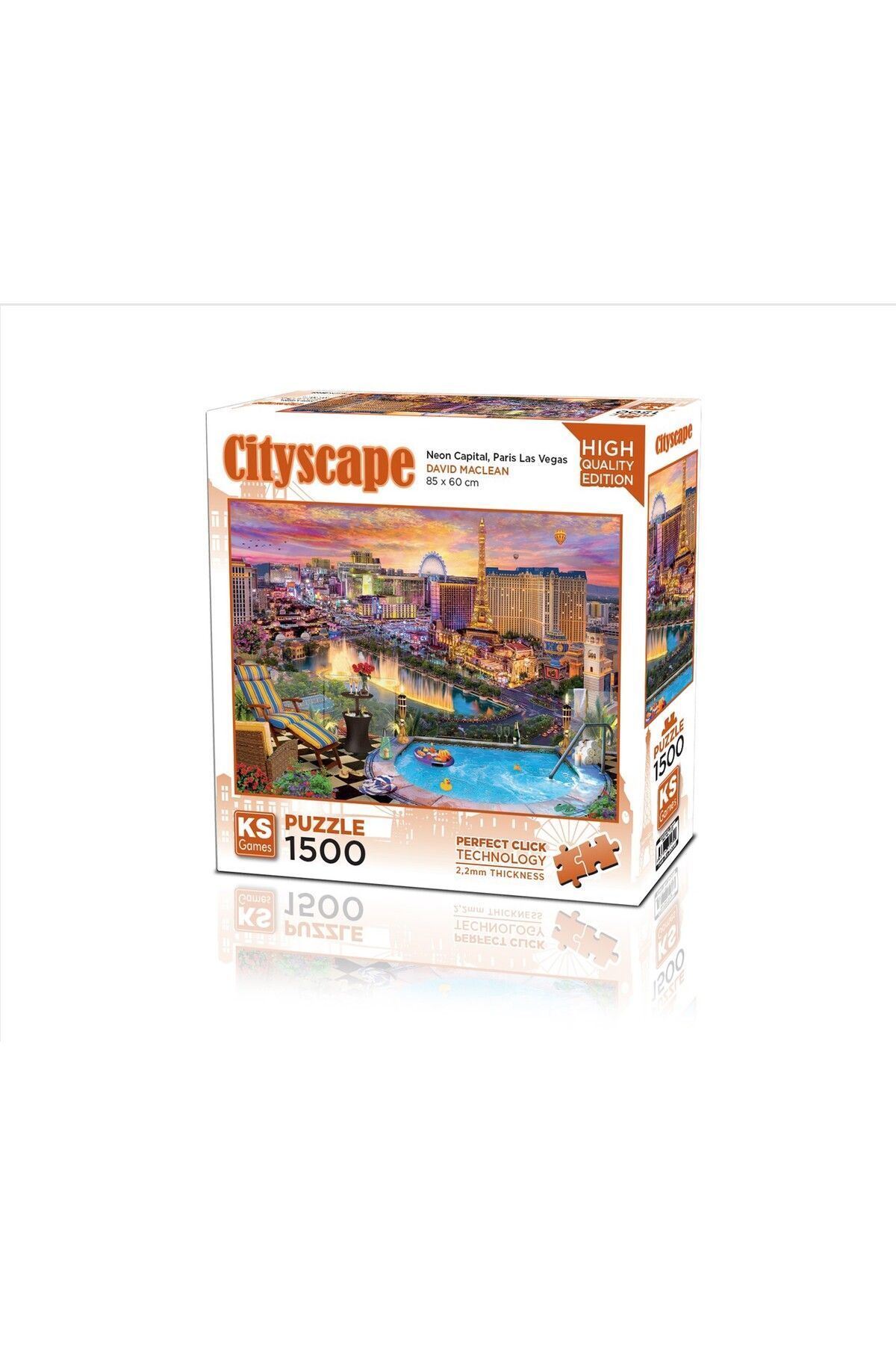 Ks Games Puzzle 1500 Parça Neon Capital Paris Las Vegas 22038