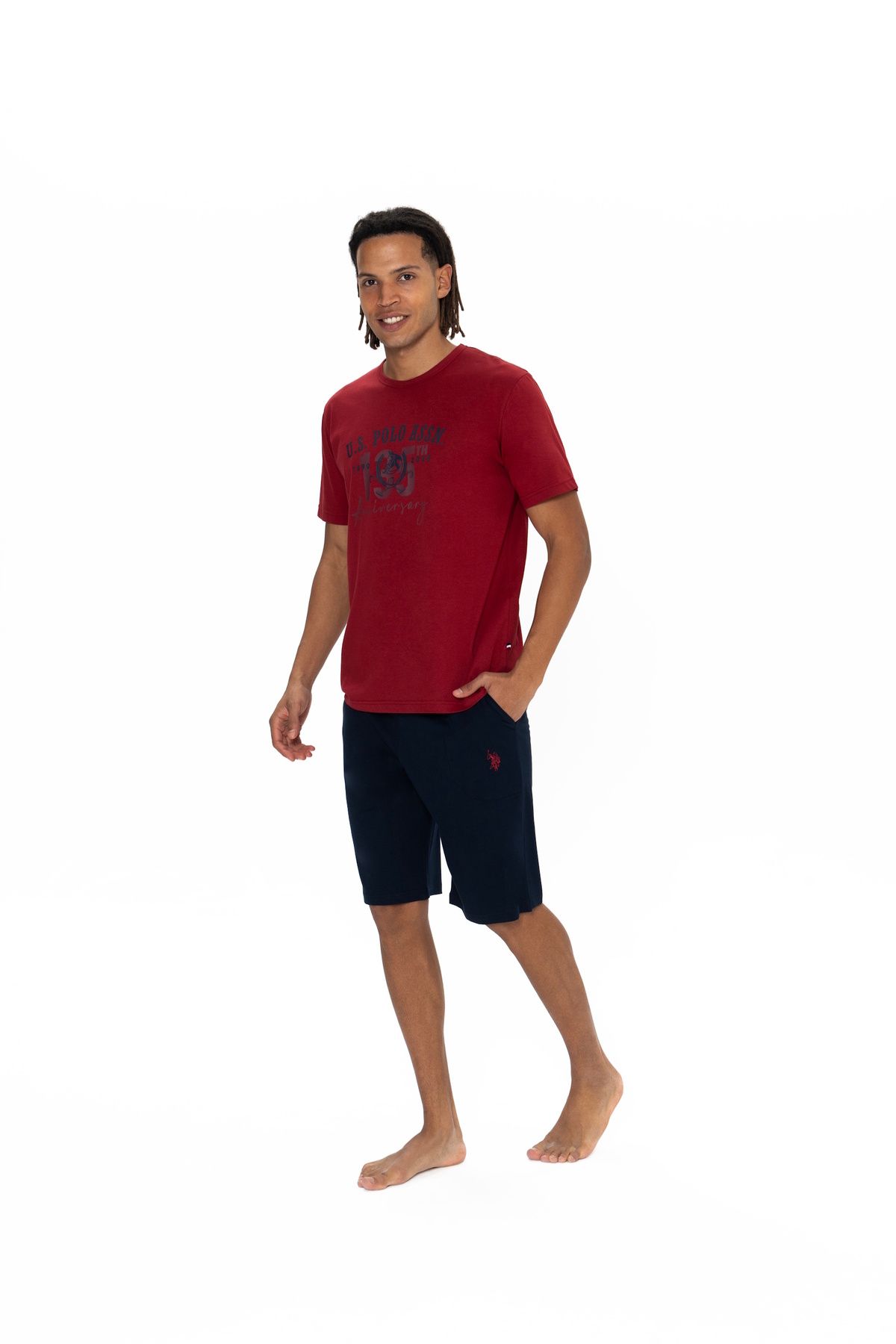 U.S. Polo Assn. U.S. Polo Assn. Erkek Bisiklet Yaka %100 Pamuk Ev Giyim - TLAYE18M88O4Q