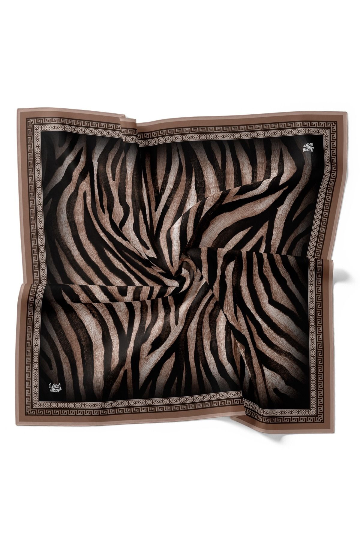 Levidor-Zebra Pattern Sparkling Crystal Scarf 2