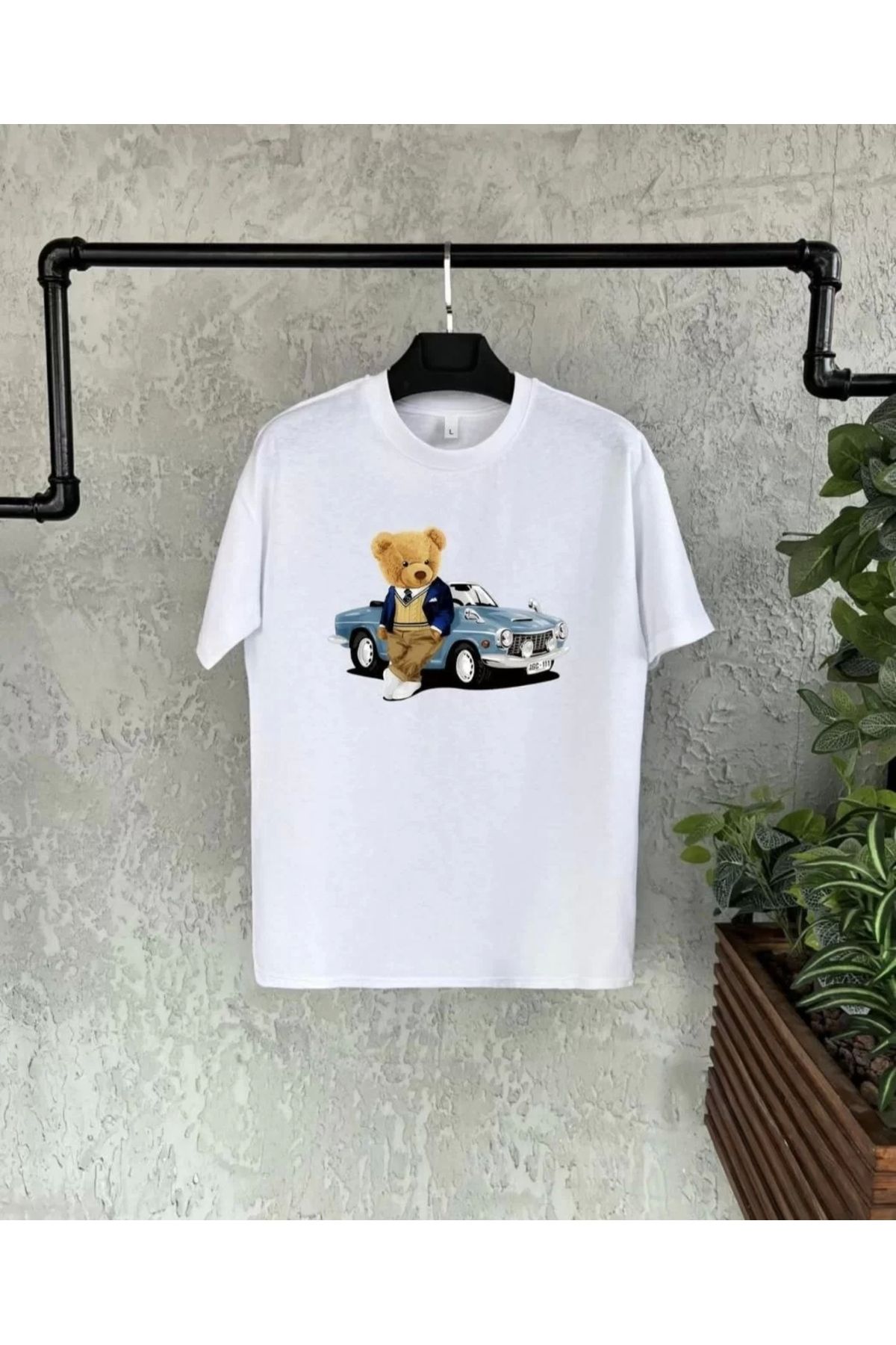 luz&pos Unisex Çocuk Baskılı T-Shirt - Beyaz