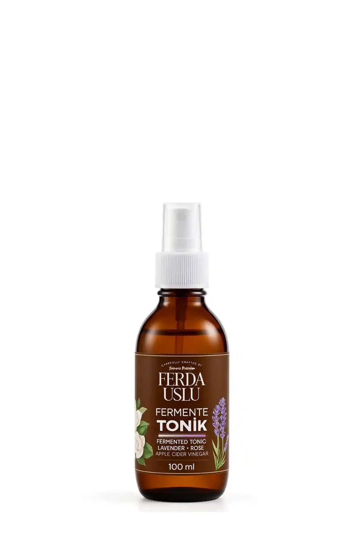 Fermente Mutfağım Fermente Tonik (Gül-Lavanta) - Elma Sirkeli Gözenek Sıkılaştırıcı, Canlandırıcı 100 ML