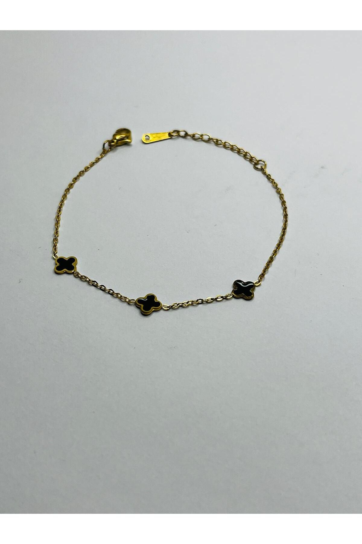 ASİN ACCESSORİES Üçlü Mini Van Cleef Bileklik - Çelik Bileklik